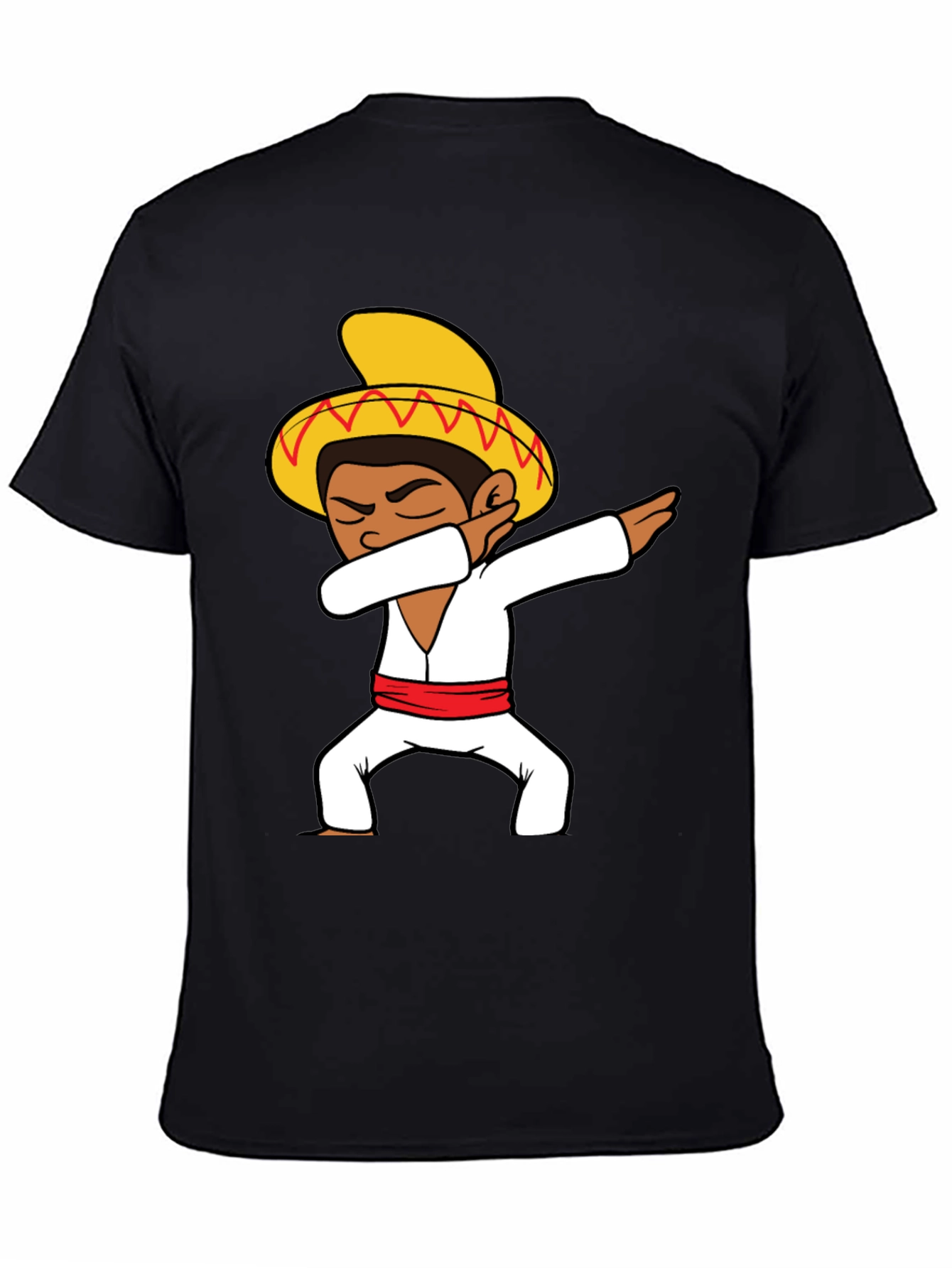 Dabbing Sombrero Graphic T-Shirt