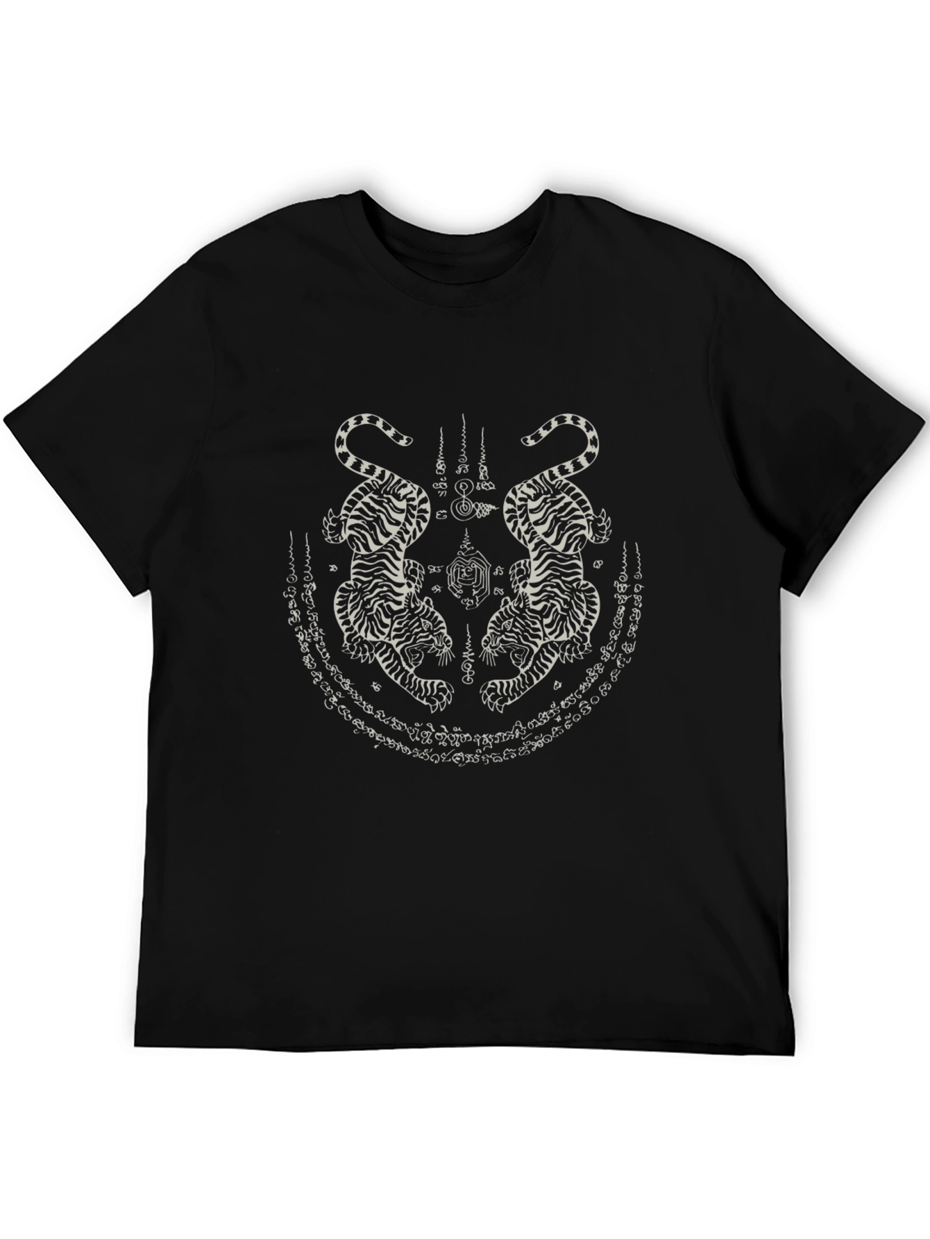 Black Tiger Tattoo Graphic Tee