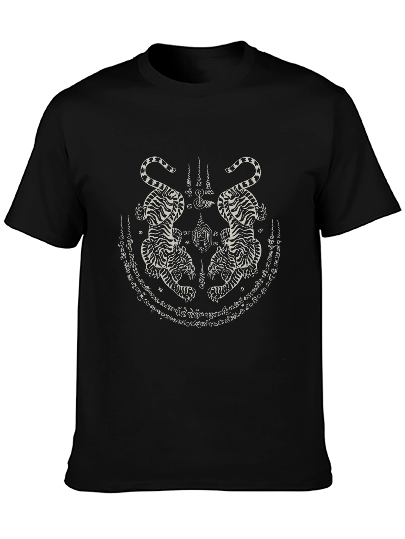 Black Tiger Tattoo Graphic Tee