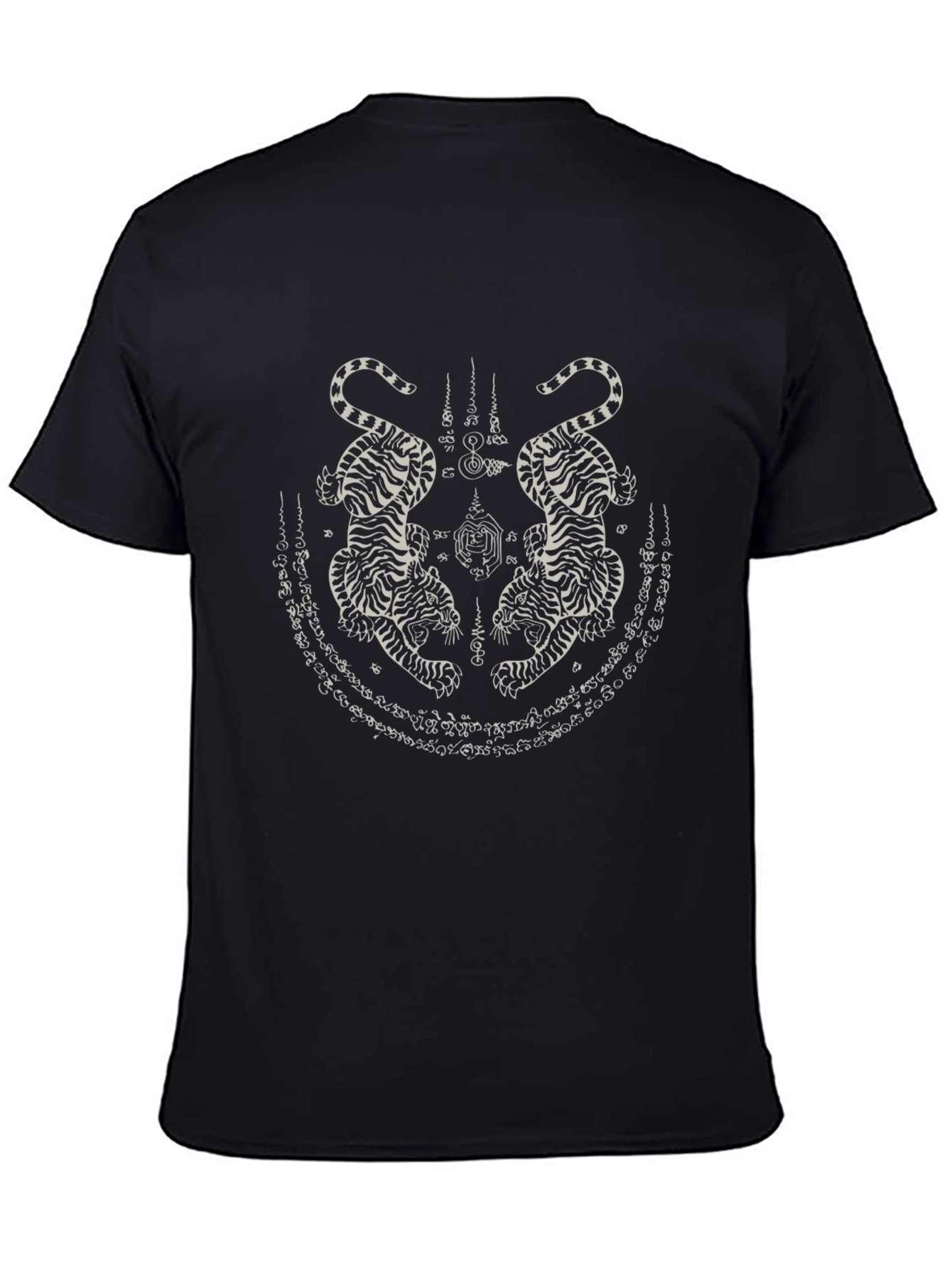 Black Tiger Tattoo Graphic Tee