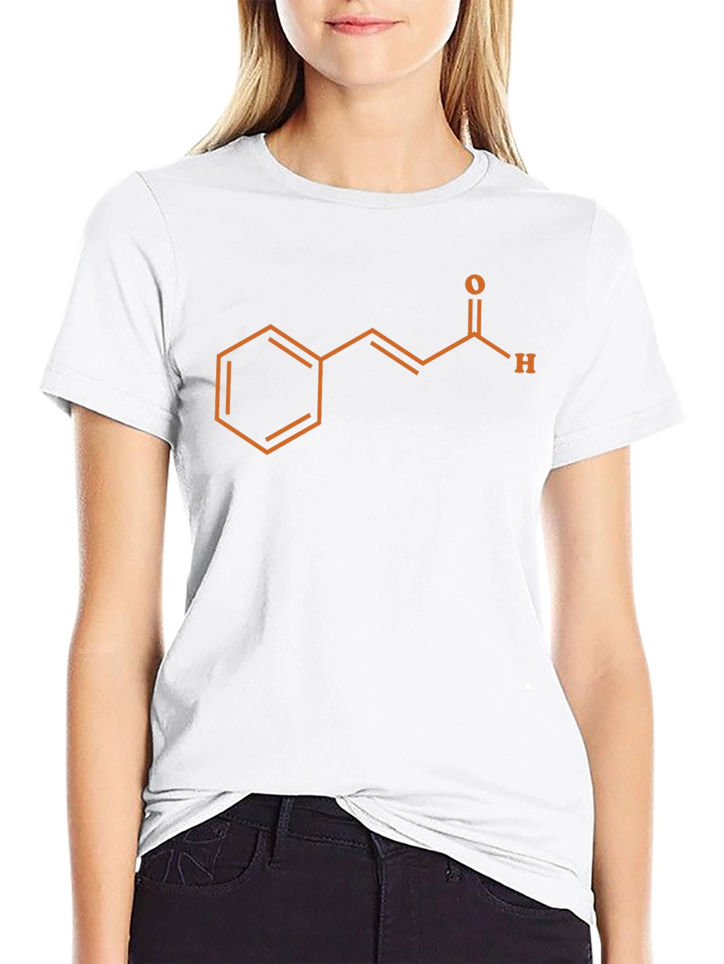 Cinnamaldehyde Molecule Graphic Tee - Science T-Shirt