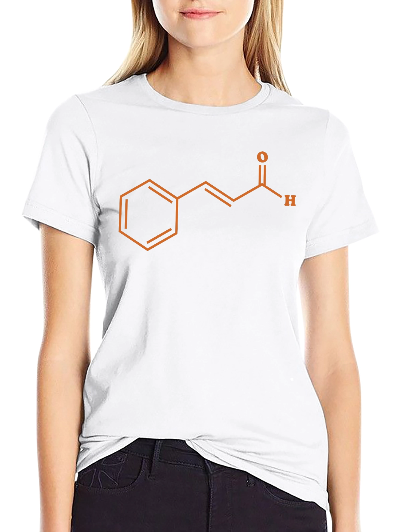 Cinnamaldehyde Molecule Graphic Tee - Science T-Shirt