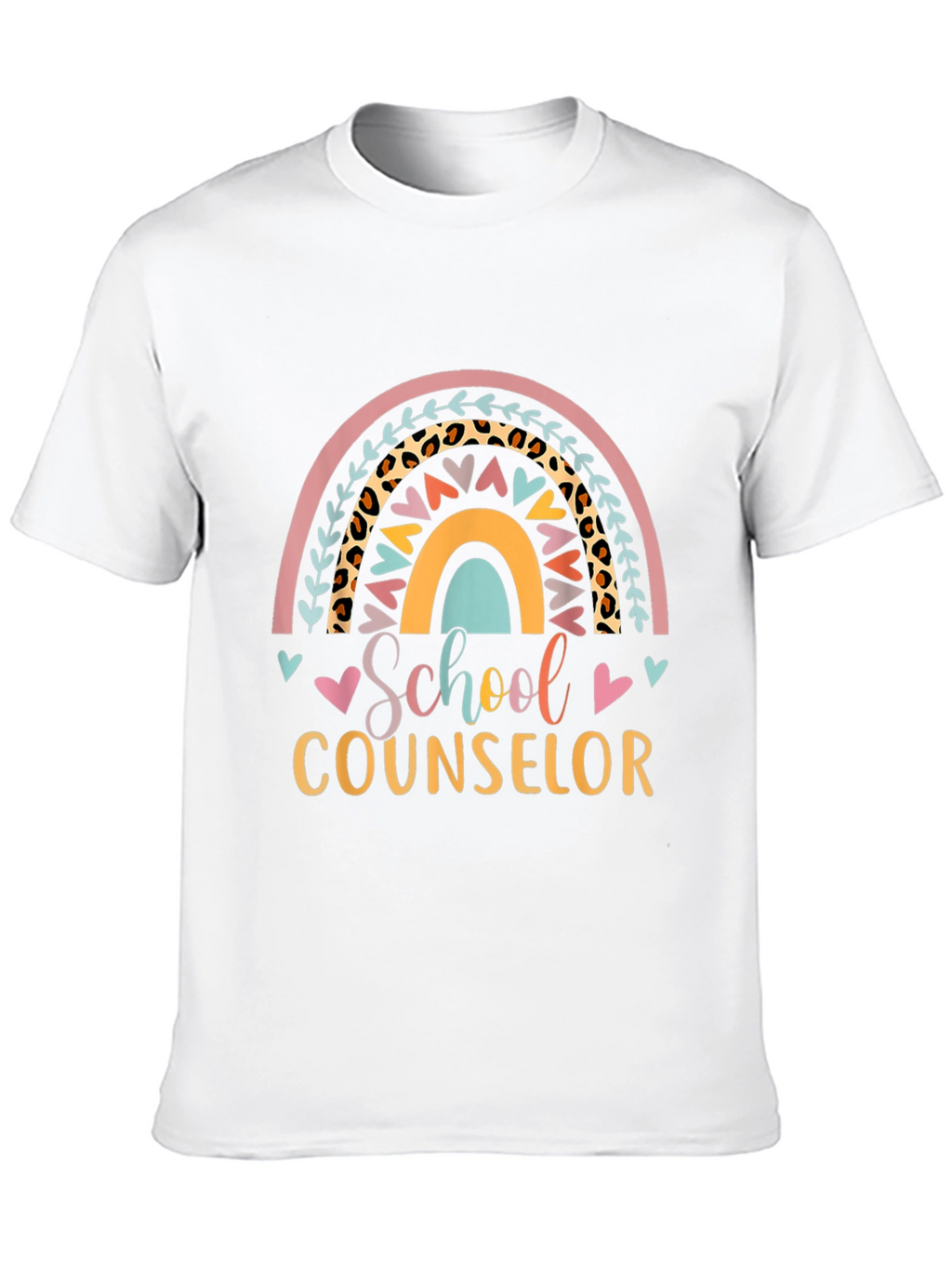School Counselor Rainbow T-Shirt
