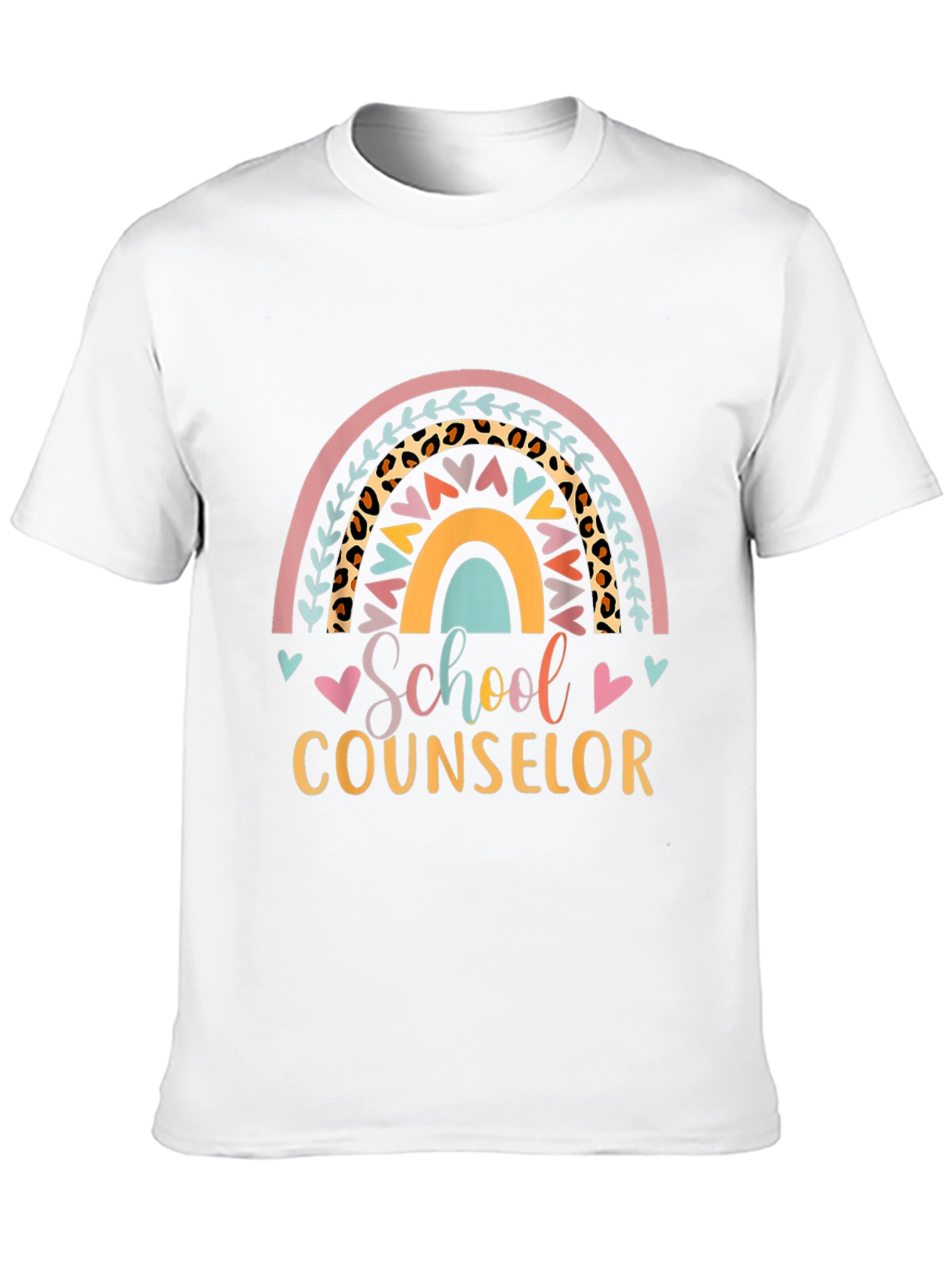School Counselor Rainbow T-Shirt