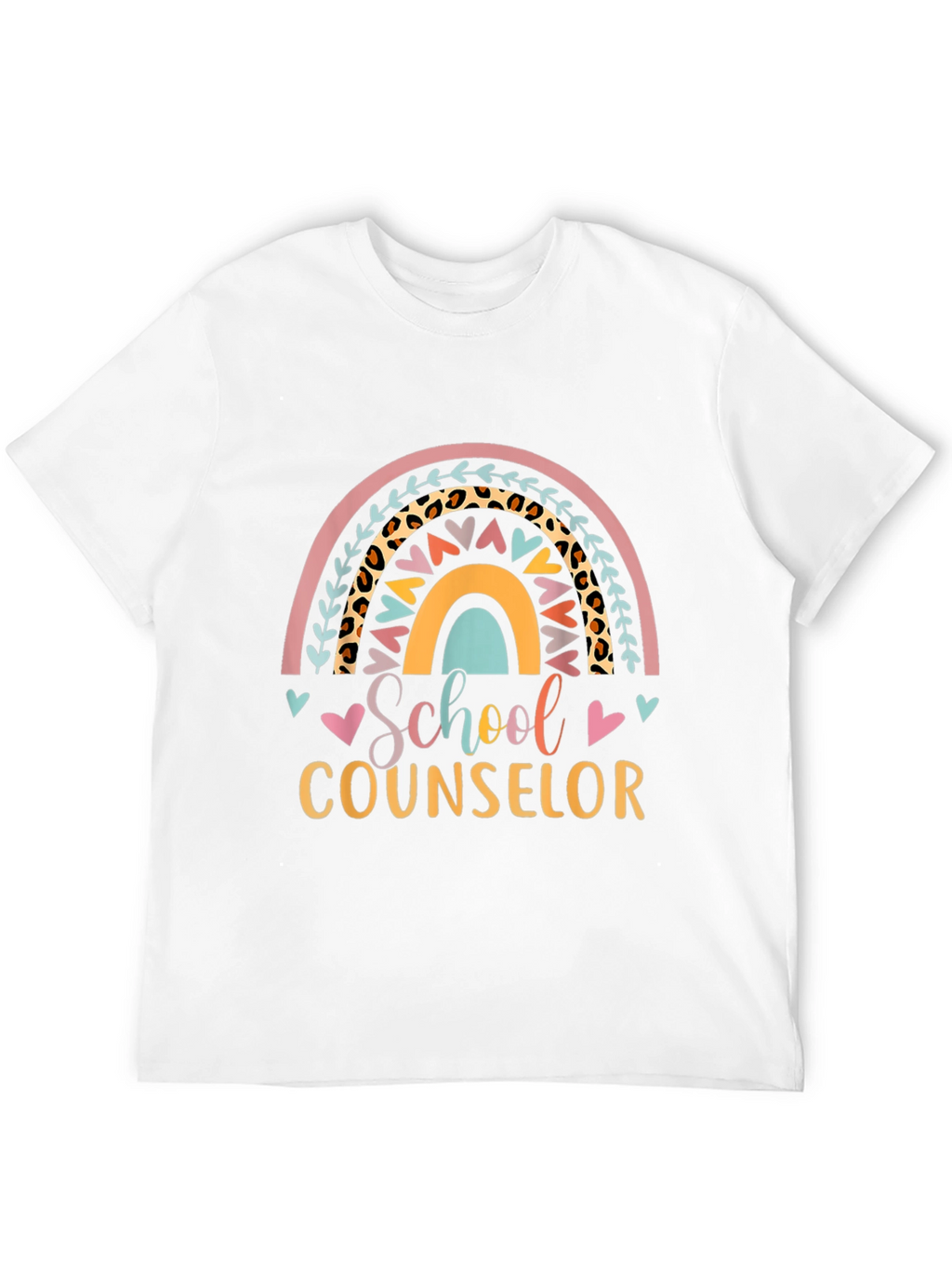 School Counselor Rainbow T-Shirt