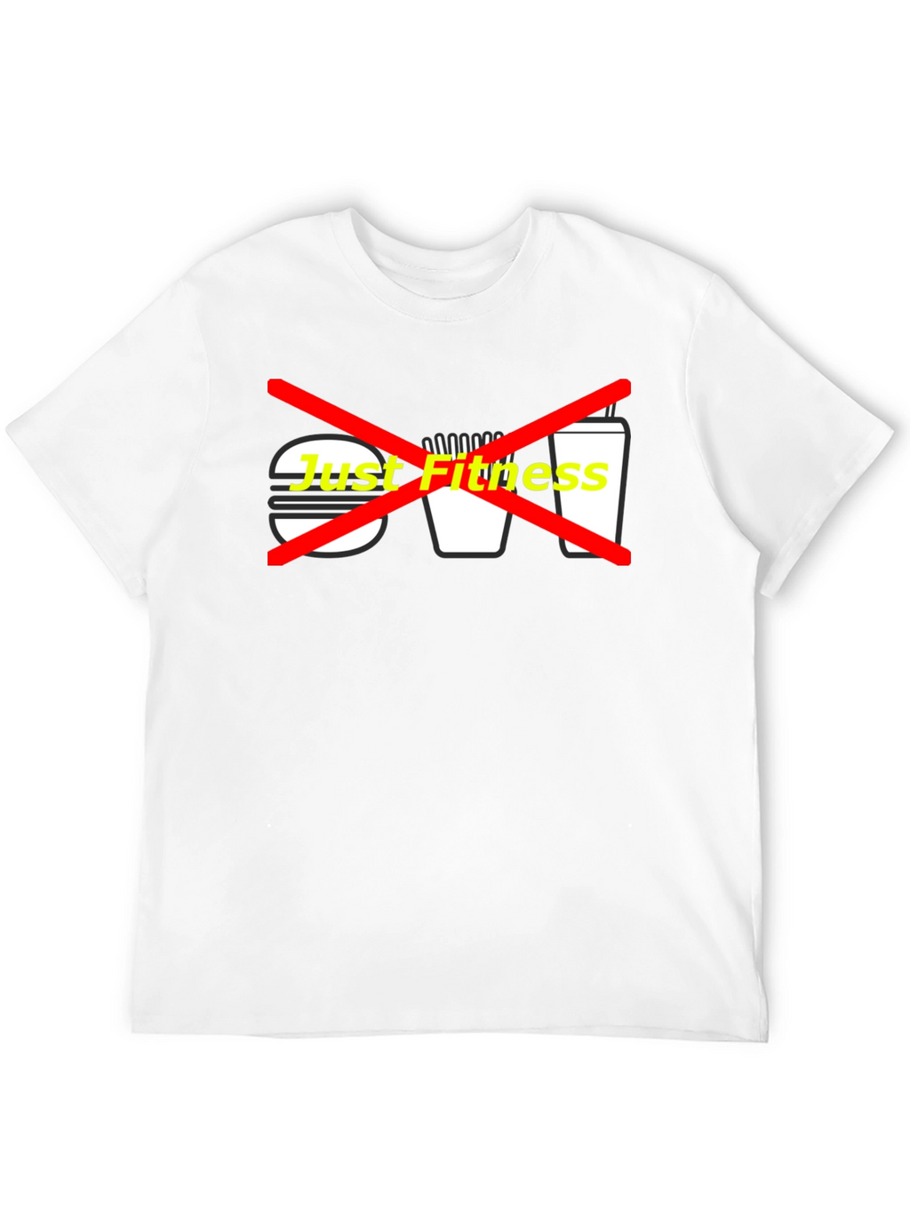 Just Fitness Graphic Tee - Black