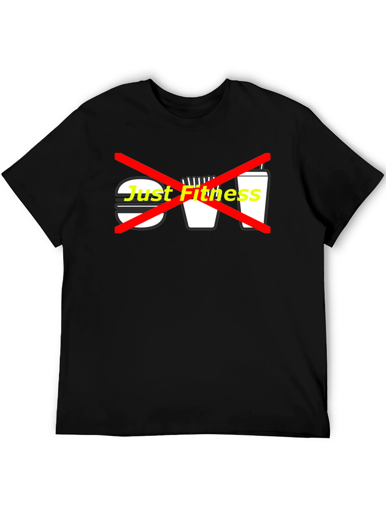 Just Fitness Graphic Tee - Black