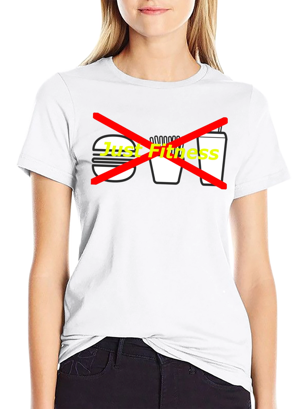 Just Fitness Graphic Tee - Black