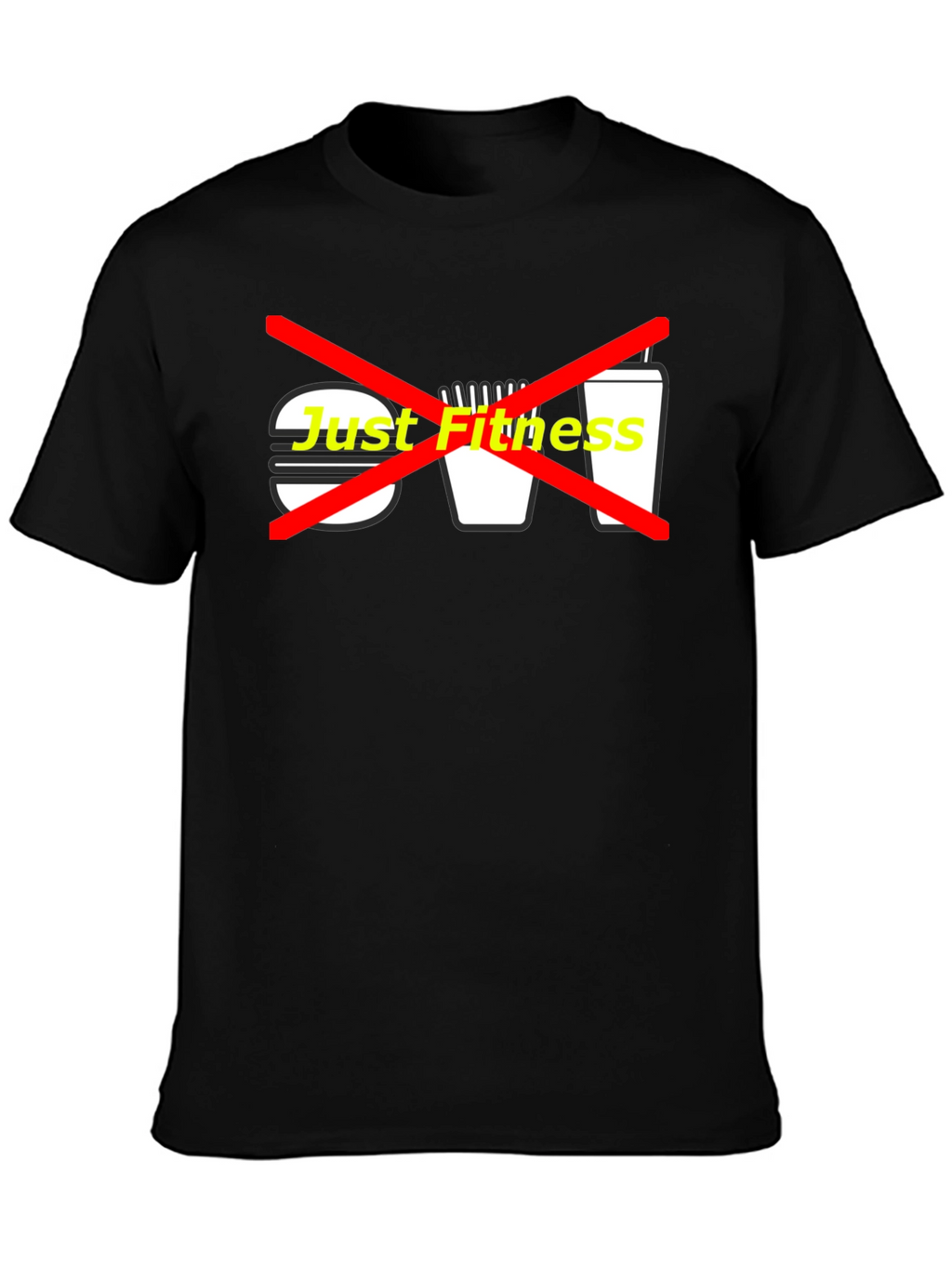 Just Fitness Graphic Tee - Black