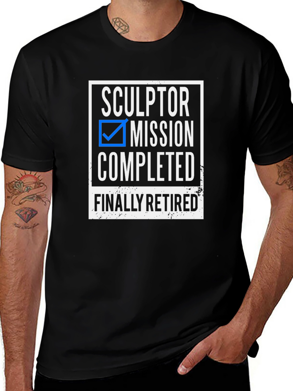 Sculptor Retirement T-Shirt - Mission Completed!