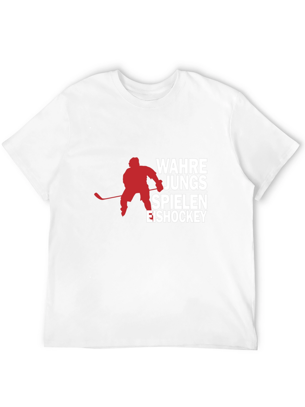 Ice Hockey T-Shirt - Wahre Jungs Spielen Eishockey