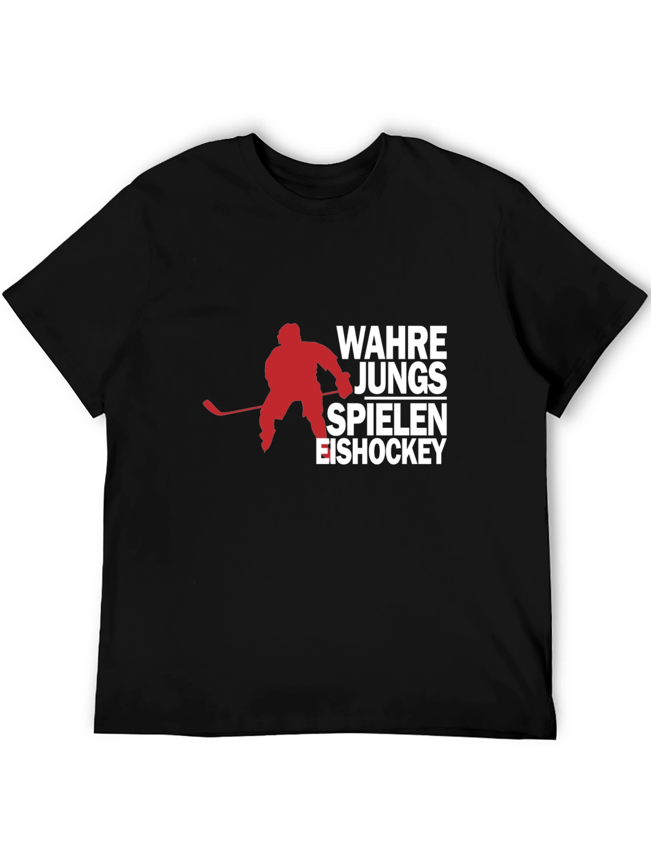 Ice Hockey T-Shirt - Wahre Jungs Spielen Eishockey