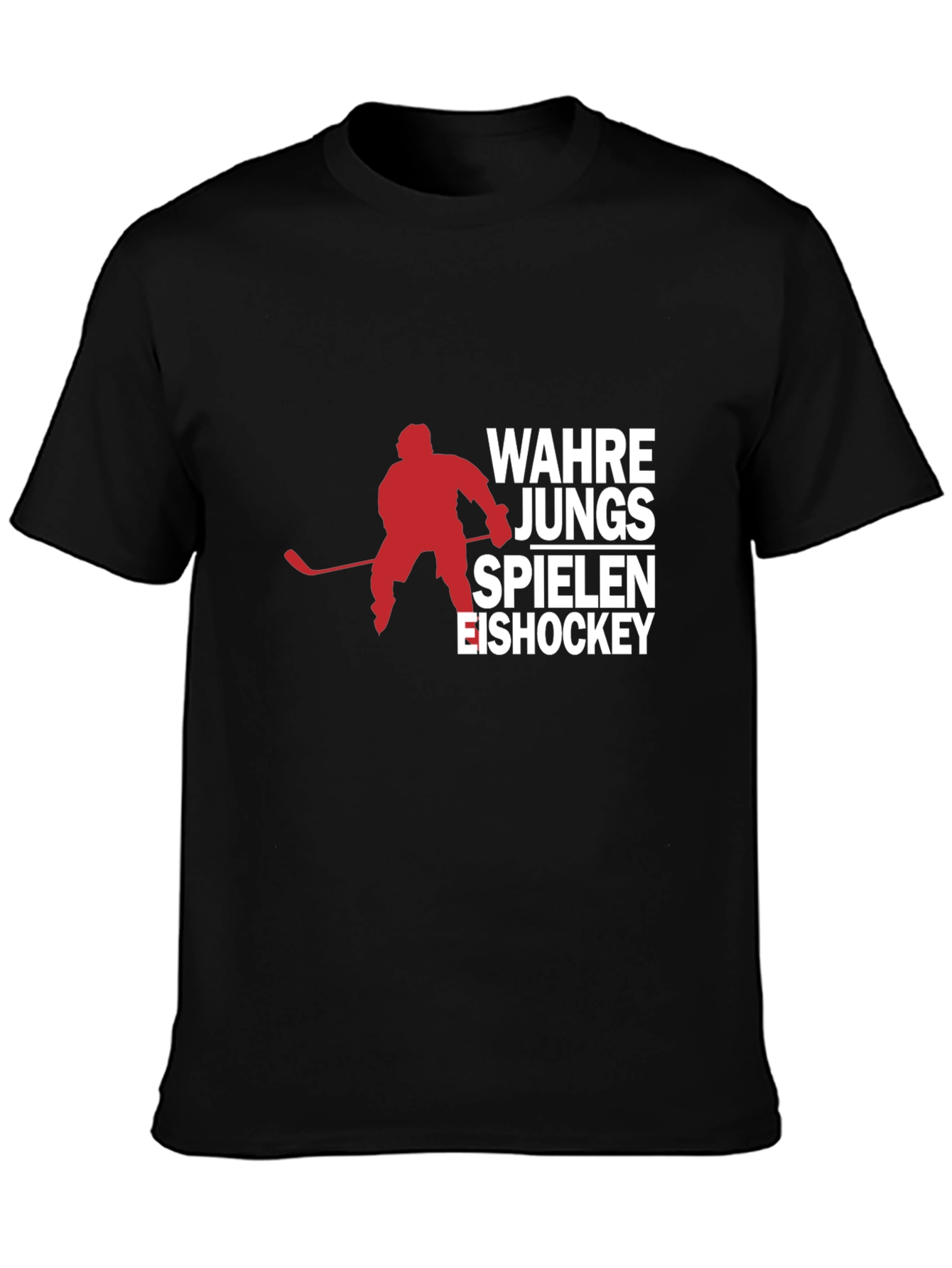 Ice Hockey T-Shirt - Wahre Jungs Spielen Eishockey