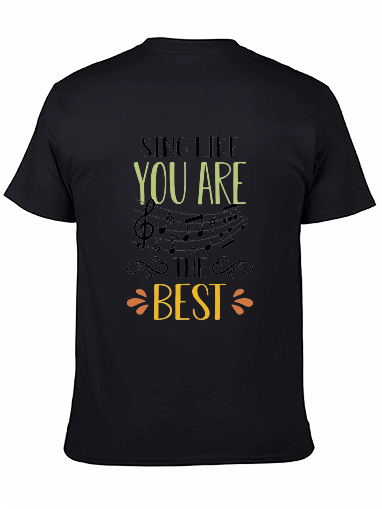 Sing Like You Are The Best Black Graphic Tee