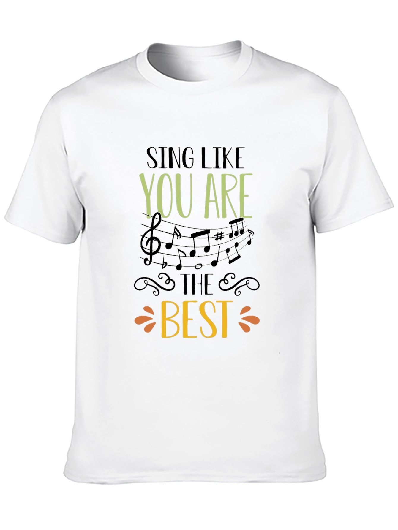 Sing Like You Are The Best Black Graphic Tee