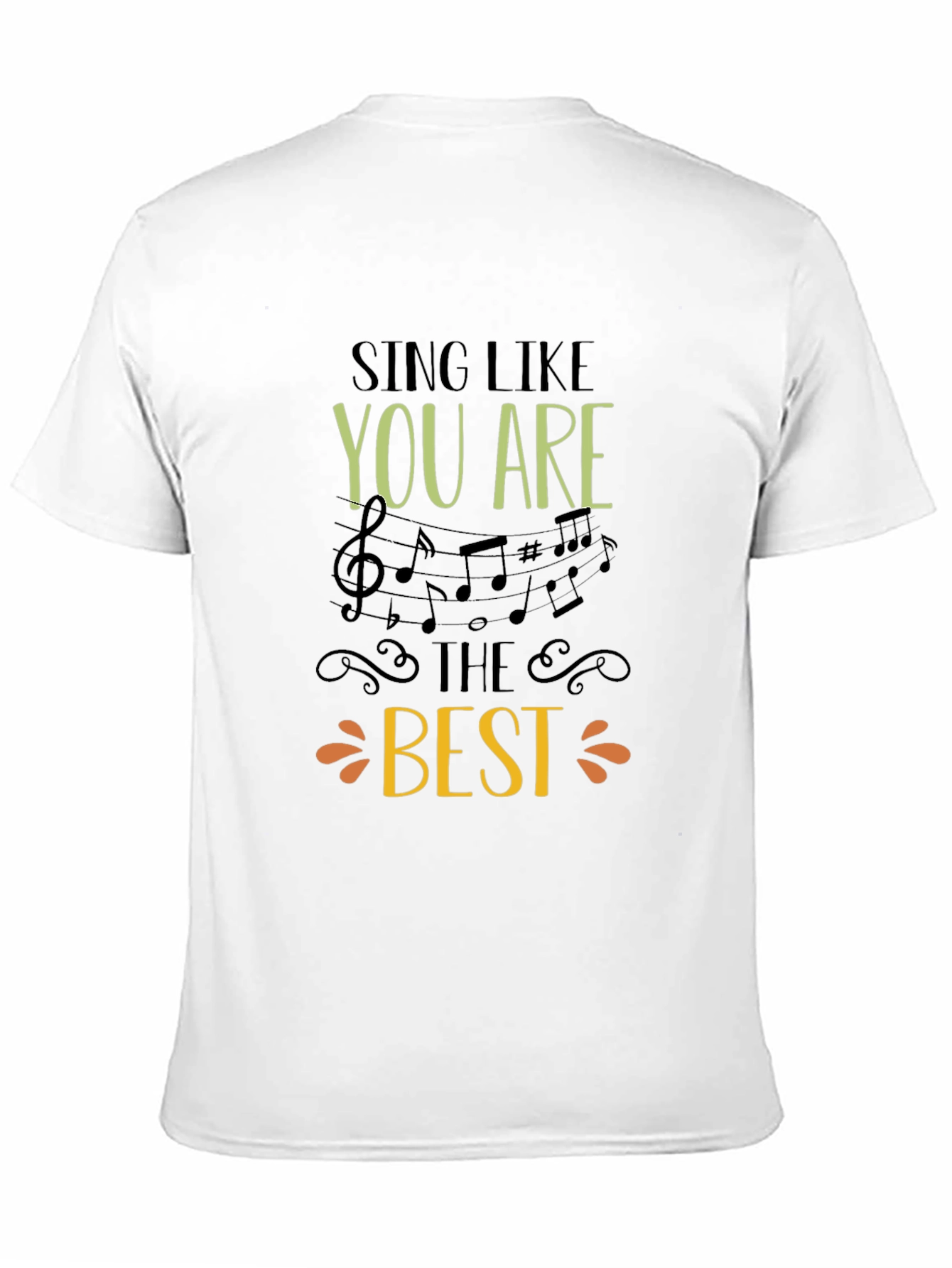 Sing Like You Are The Best Black Graphic Tee