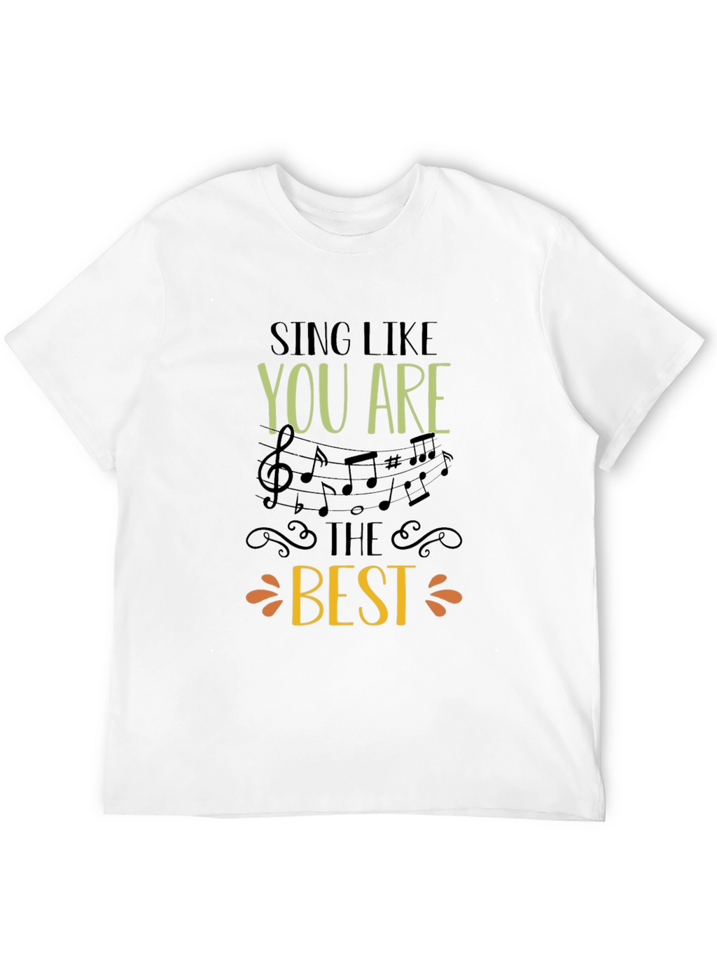 Sing Like You Are The Best Black Graphic Tee