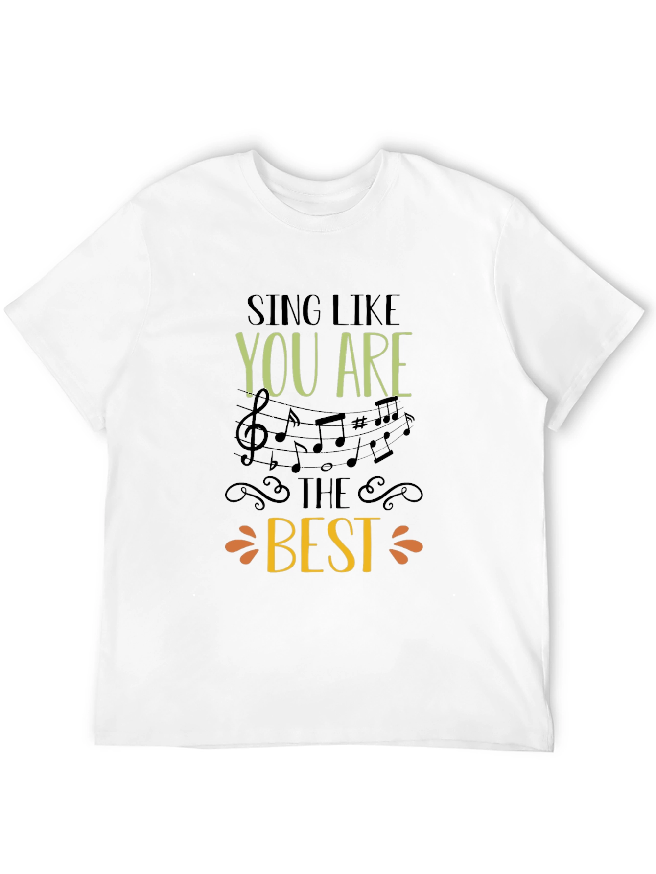 Sing Like You Are The Best Black Graphic Tee