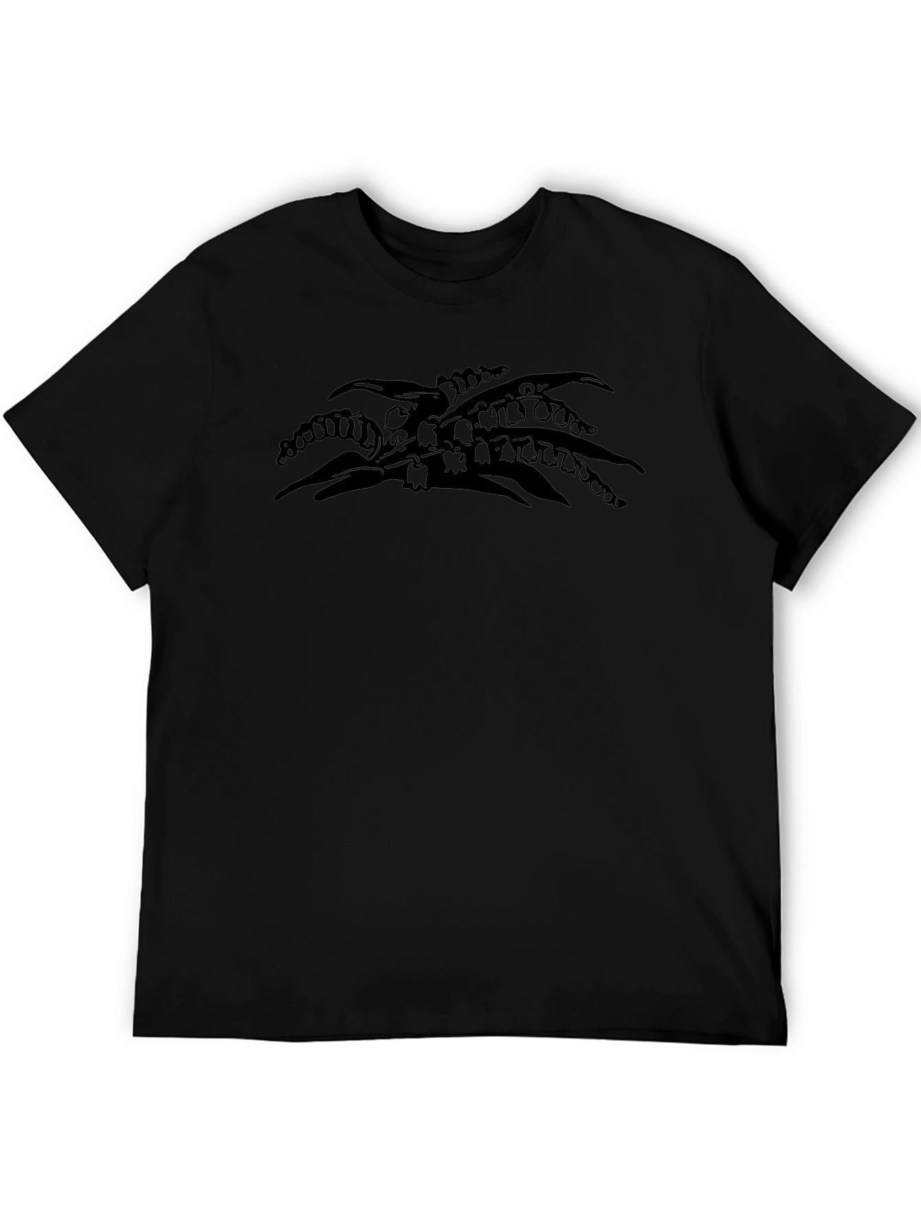 Lily of the Valley Black Graphic T-Shirt