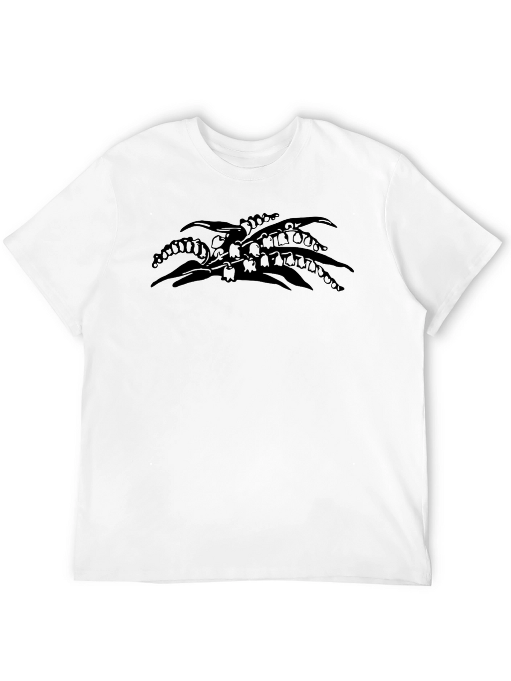 Lily of the Valley Black Graphic T-Shirt