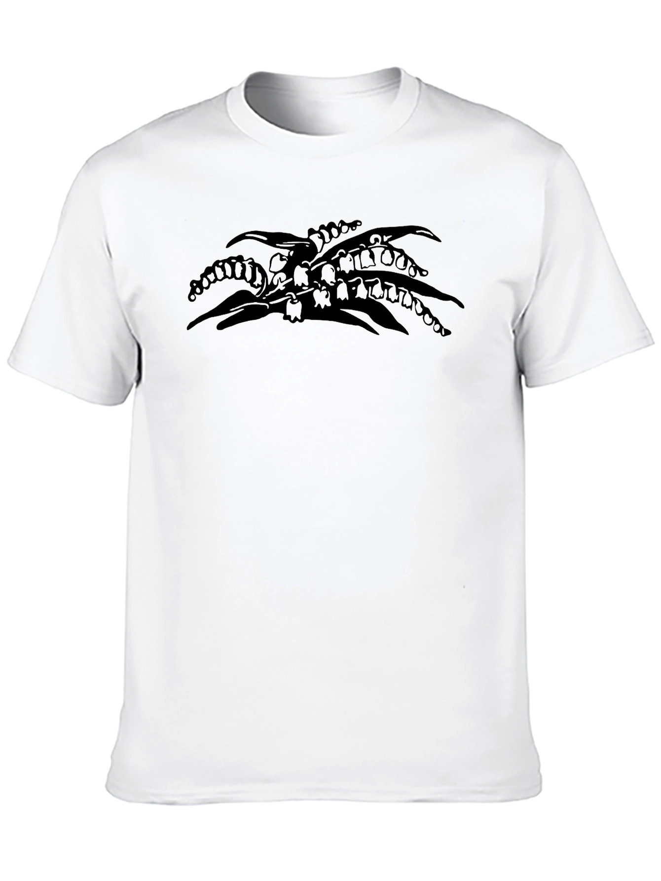 Lily of the Valley Black Graphic T-Shirt