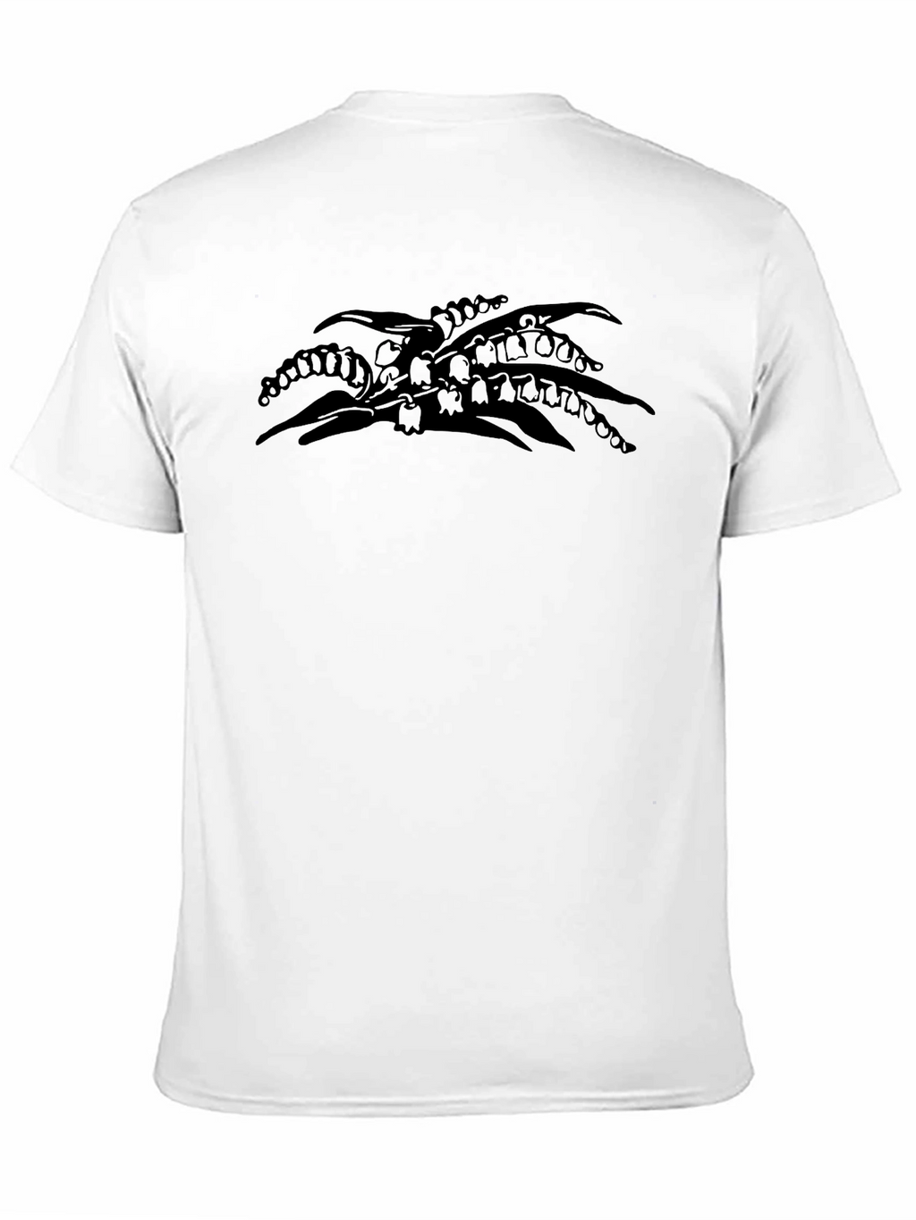 Lily of the Valley Black Graphic T-Shirt