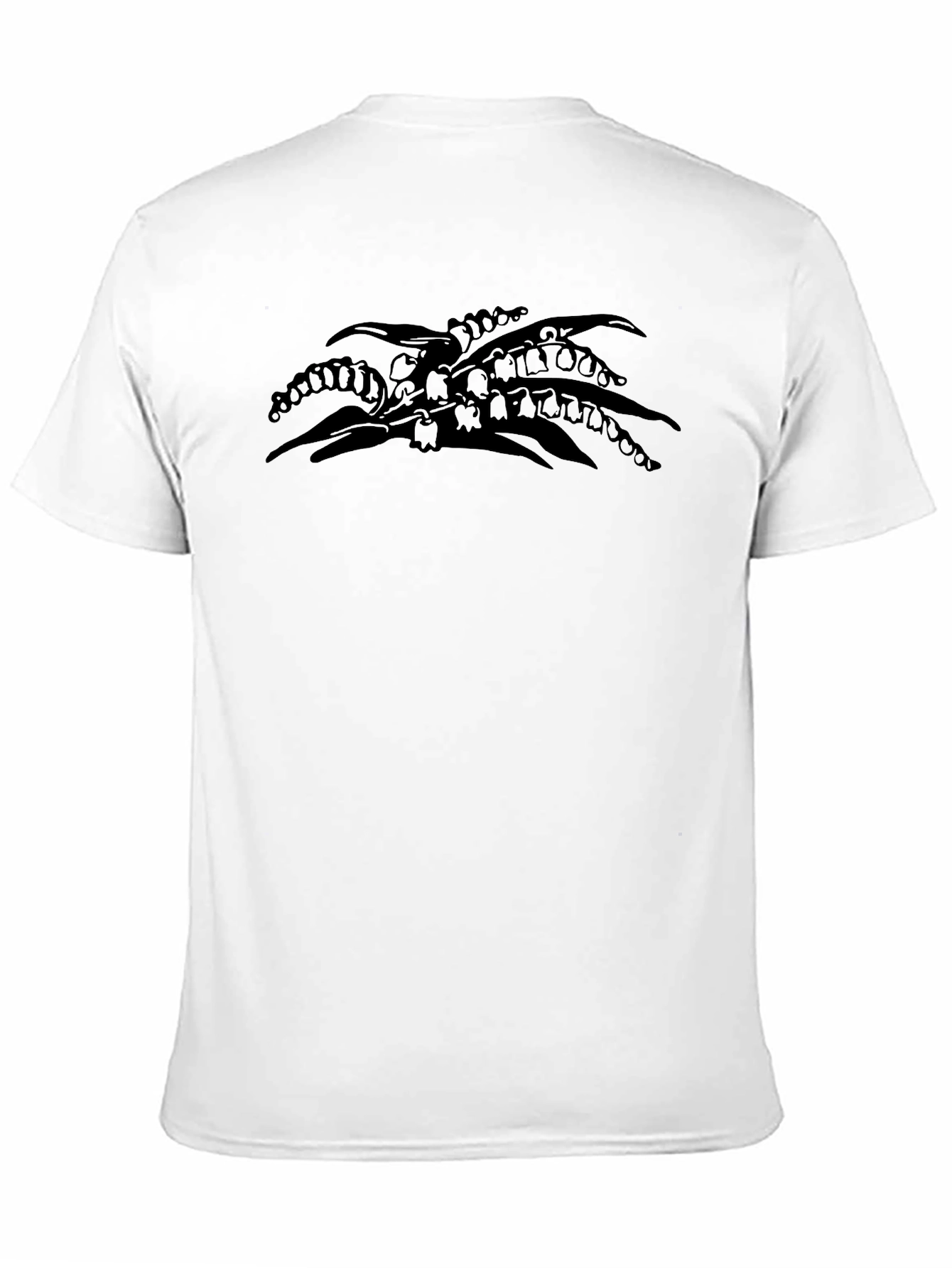 Lily of the Valley Black Graphic T-Shirt