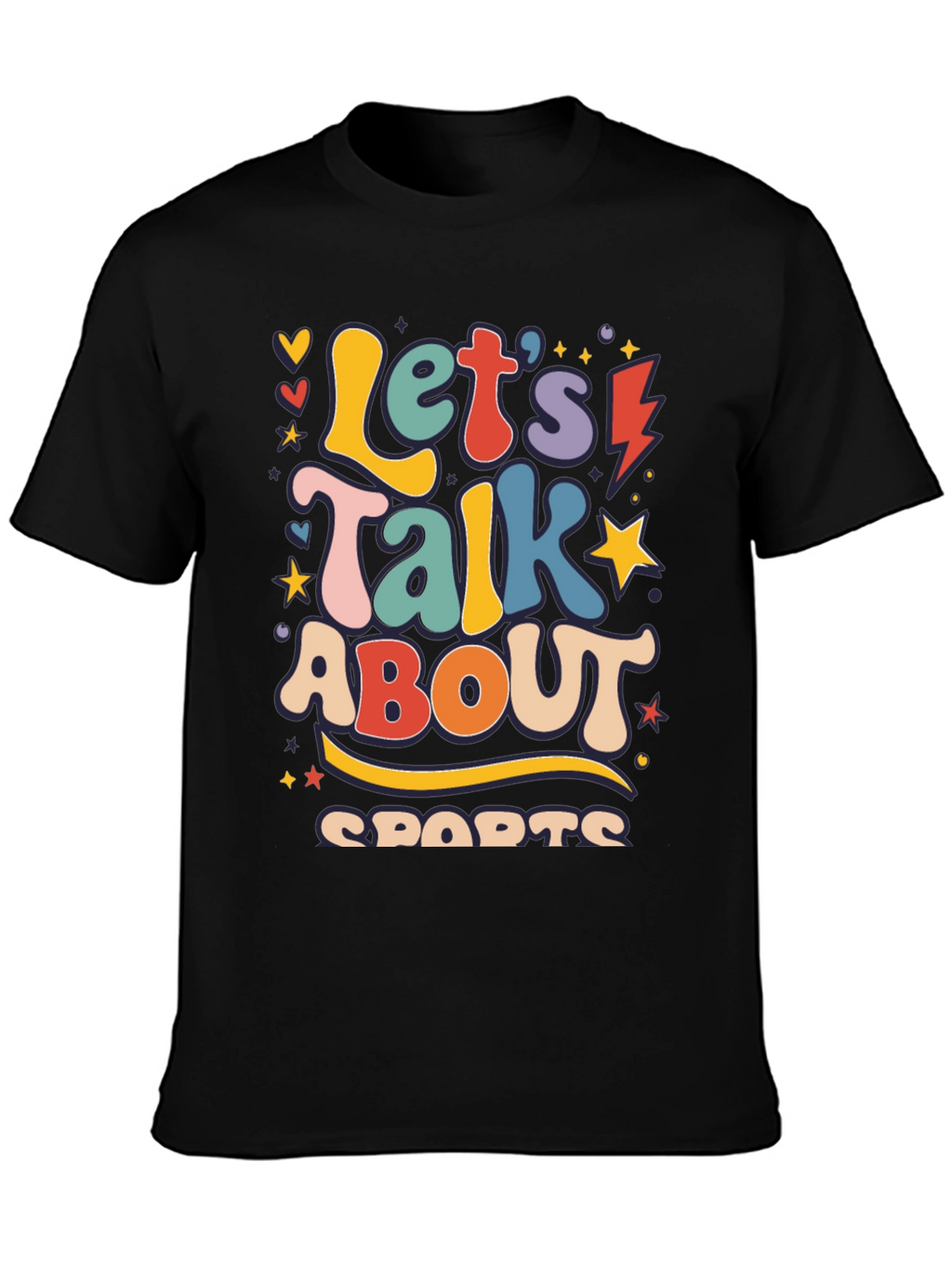 Retro Lets Talk About Sports Graphic Tee