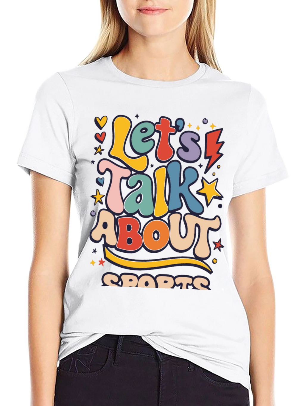Retro Lets Talk About Sports Graphic Tee