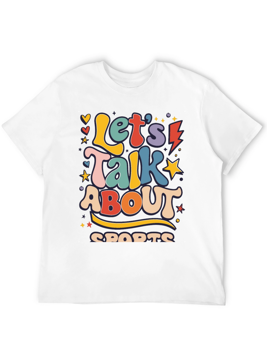 Retro Lets Talk About Sports Graphic Tee