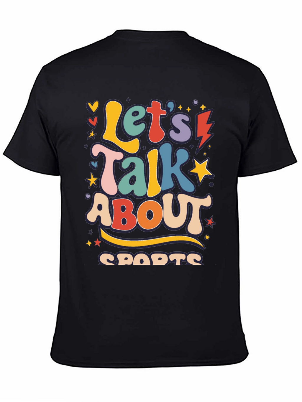 Retro Lets Talk About Sports Graphic Tee