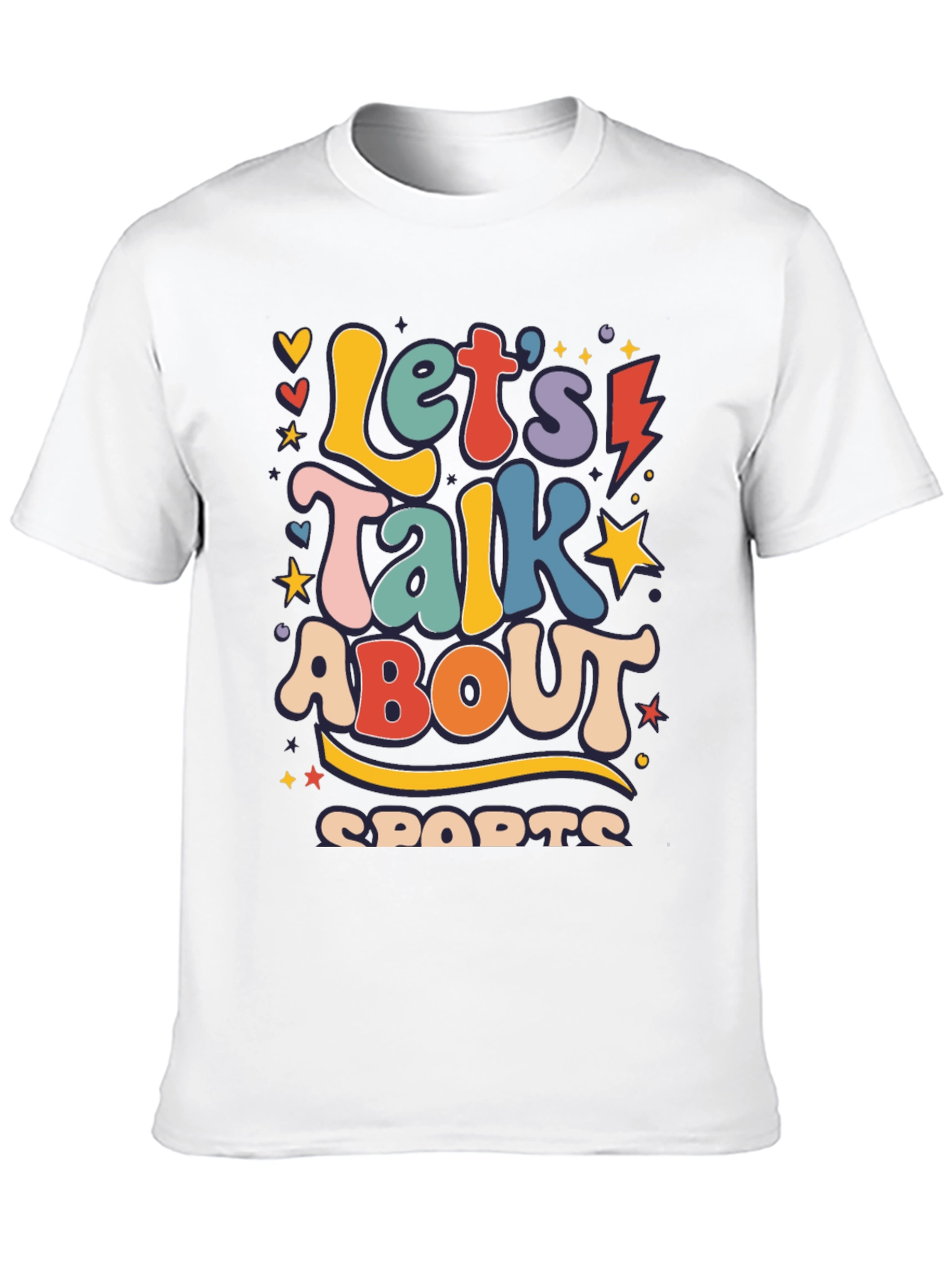Retro Lets Talk About Sports Graphic Tee