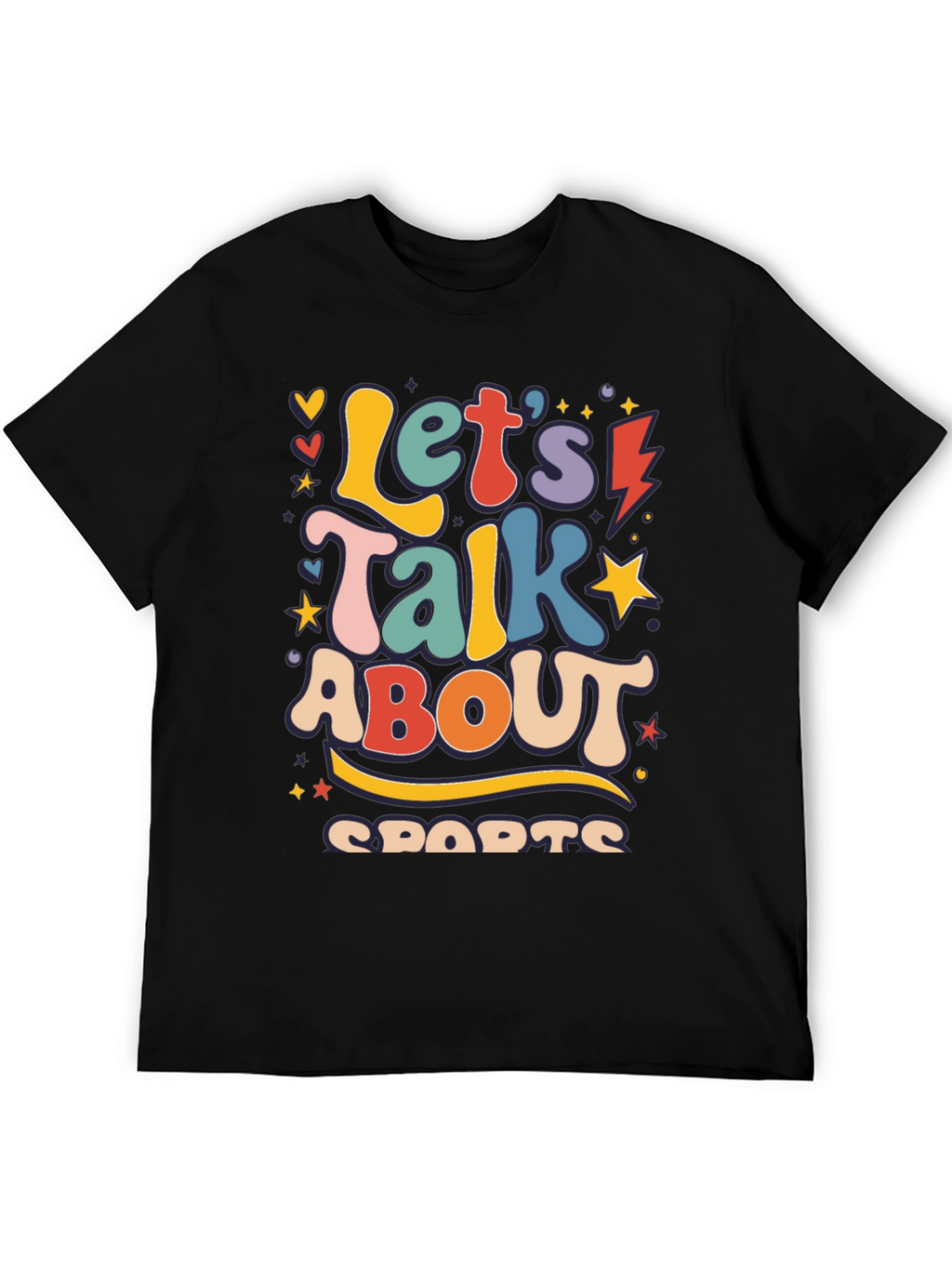 Retro Lets Talk About Sports Graphic Tee