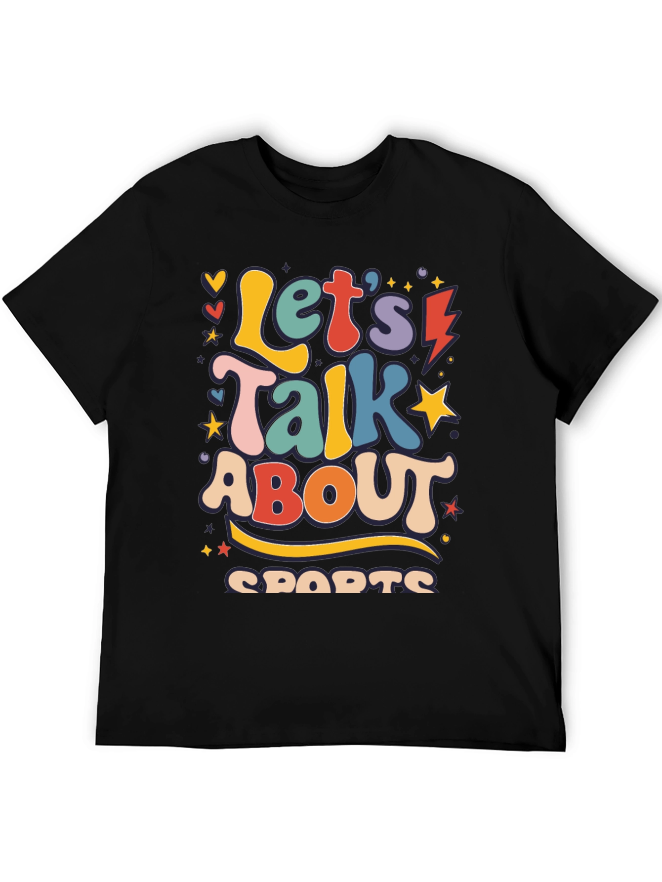 Retro Lets Talk About Sports Graphic Tee