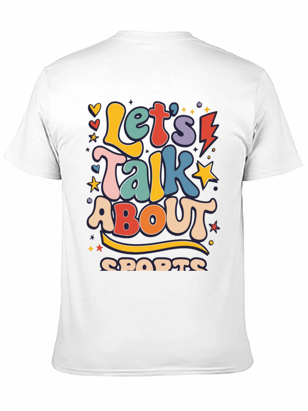 Retro Lets Talk About Sports Graphic Tee