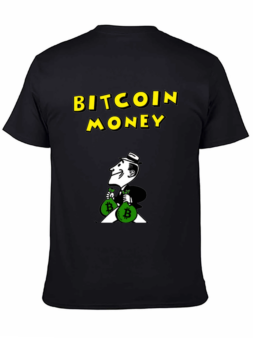 Bitcoin Money Black Graphic Tee