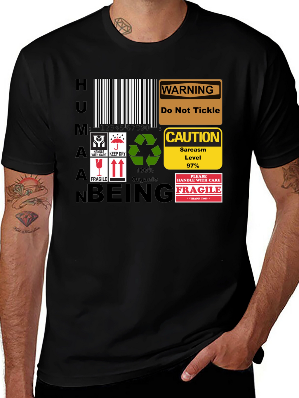 Human Being Novelty Graphic Tee