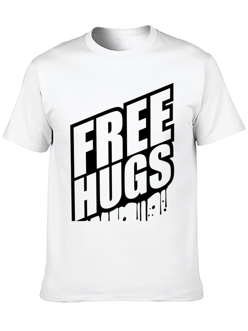 Free Hugs Graphic T-Shirt - Black