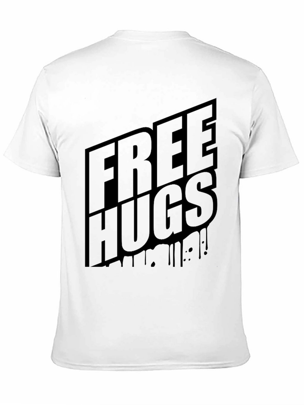 Free Hugs Graphic T-Shirt - Black