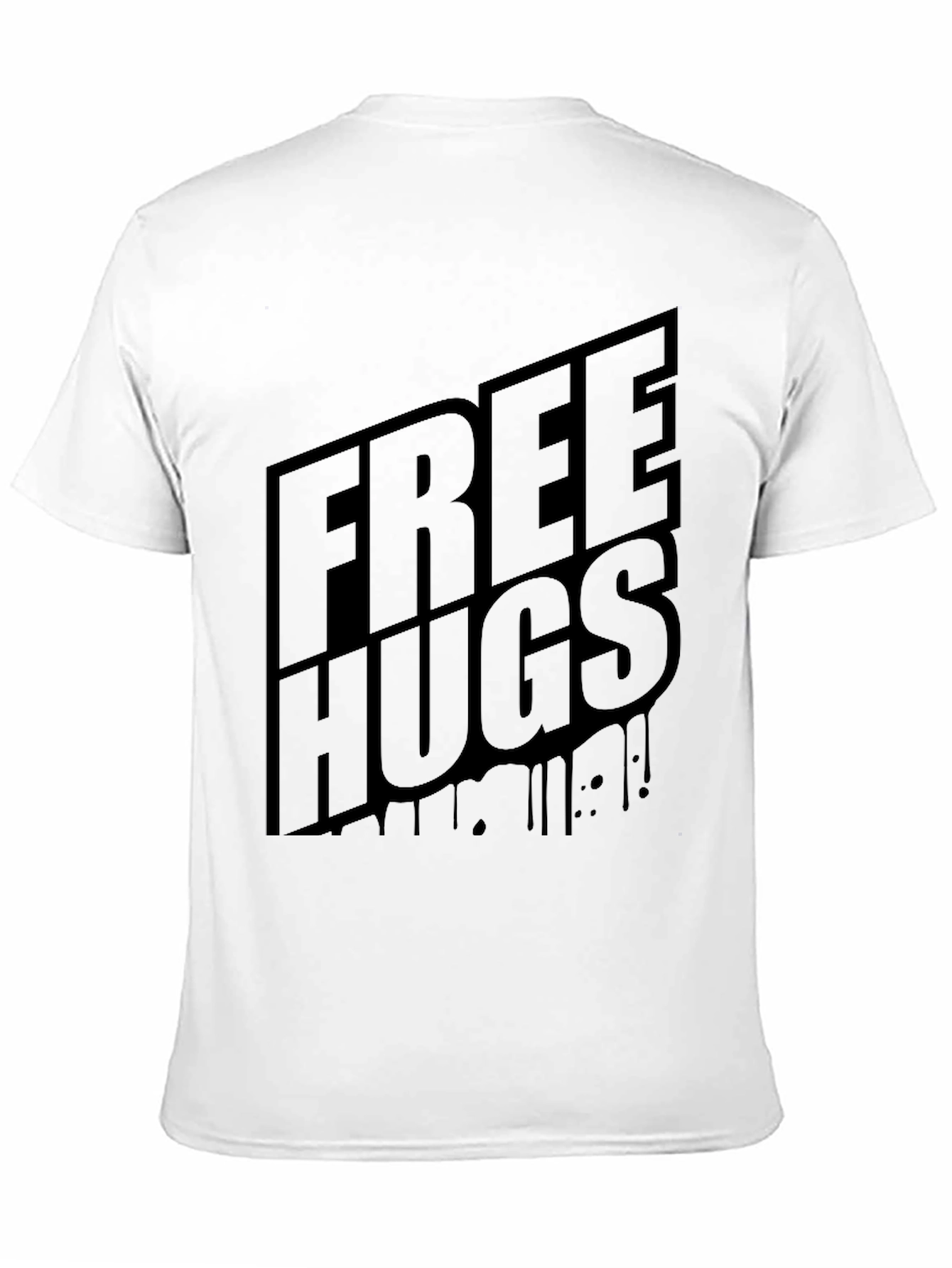 Free Hugs Graphic T-Shirt - Black
