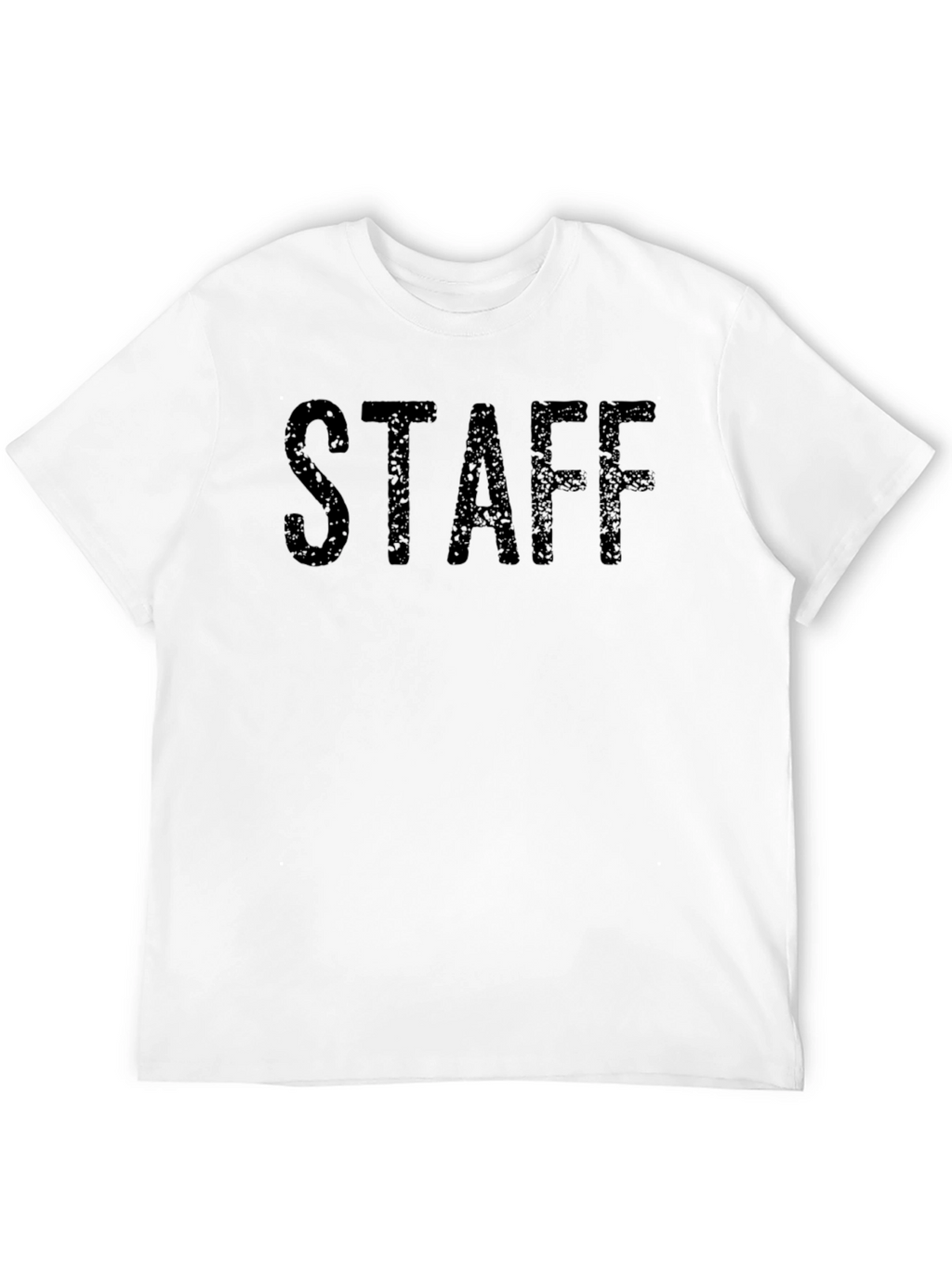 Black Staff Graphic Crew Neck T-Shirt