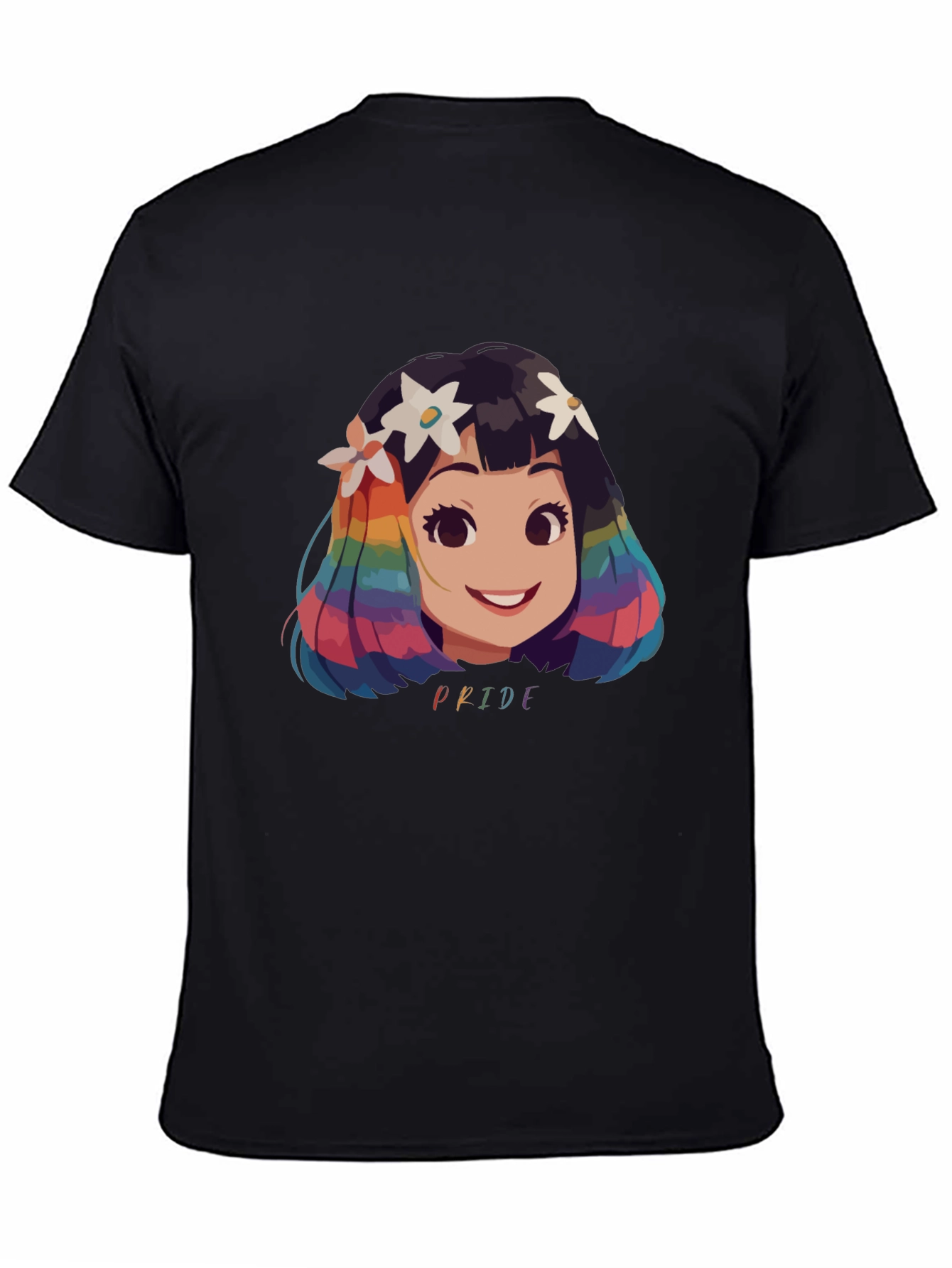 Pride Rainbow Hair Cartoon T-Shirt