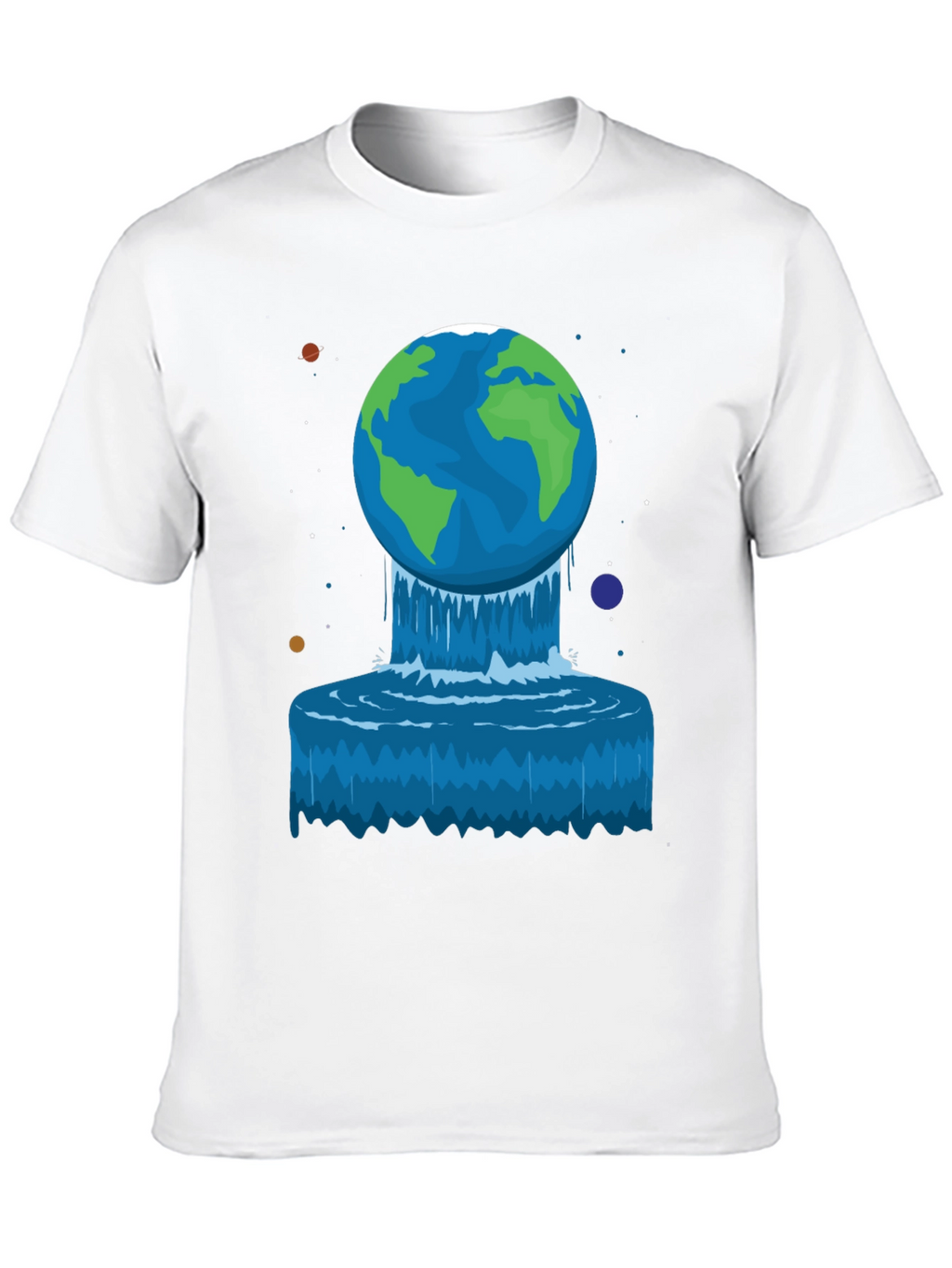 Earth Waterfall Graphic Tee - Unique Design!