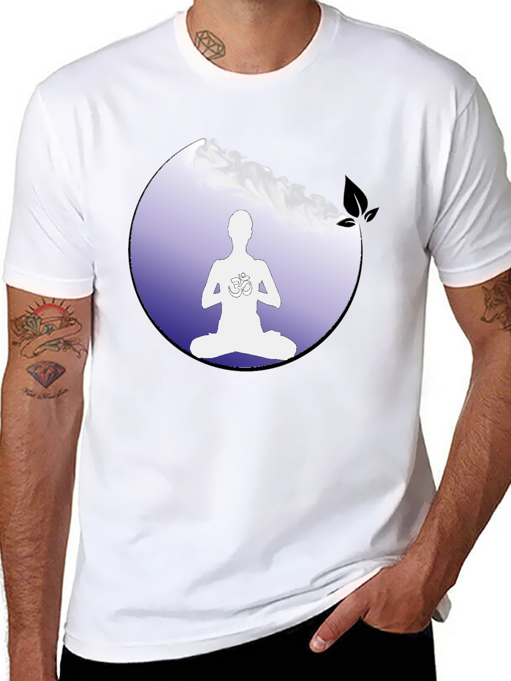 Yoga Meditation T-Shirt - Om Symbol Chakra Spiritual Tee