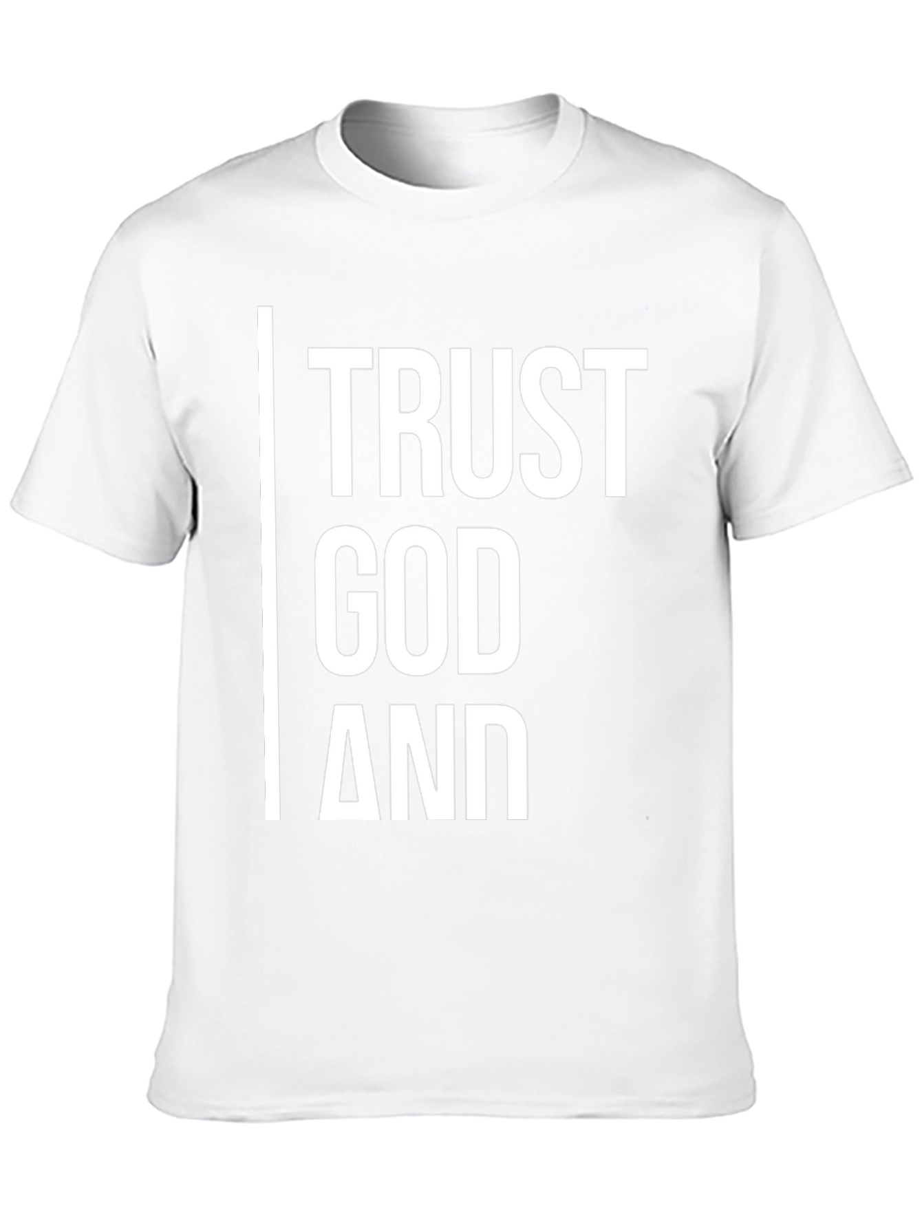 Trust God T-Shirt - Black Cotton