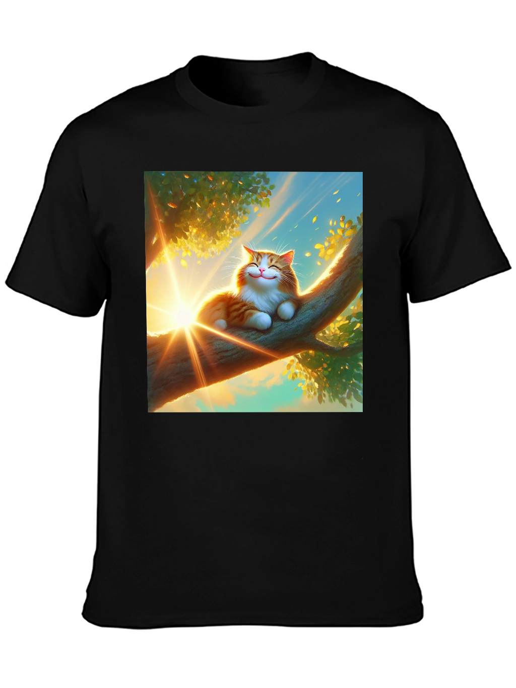 Smiling Cat T-Shirt - Sunshine Day Dream