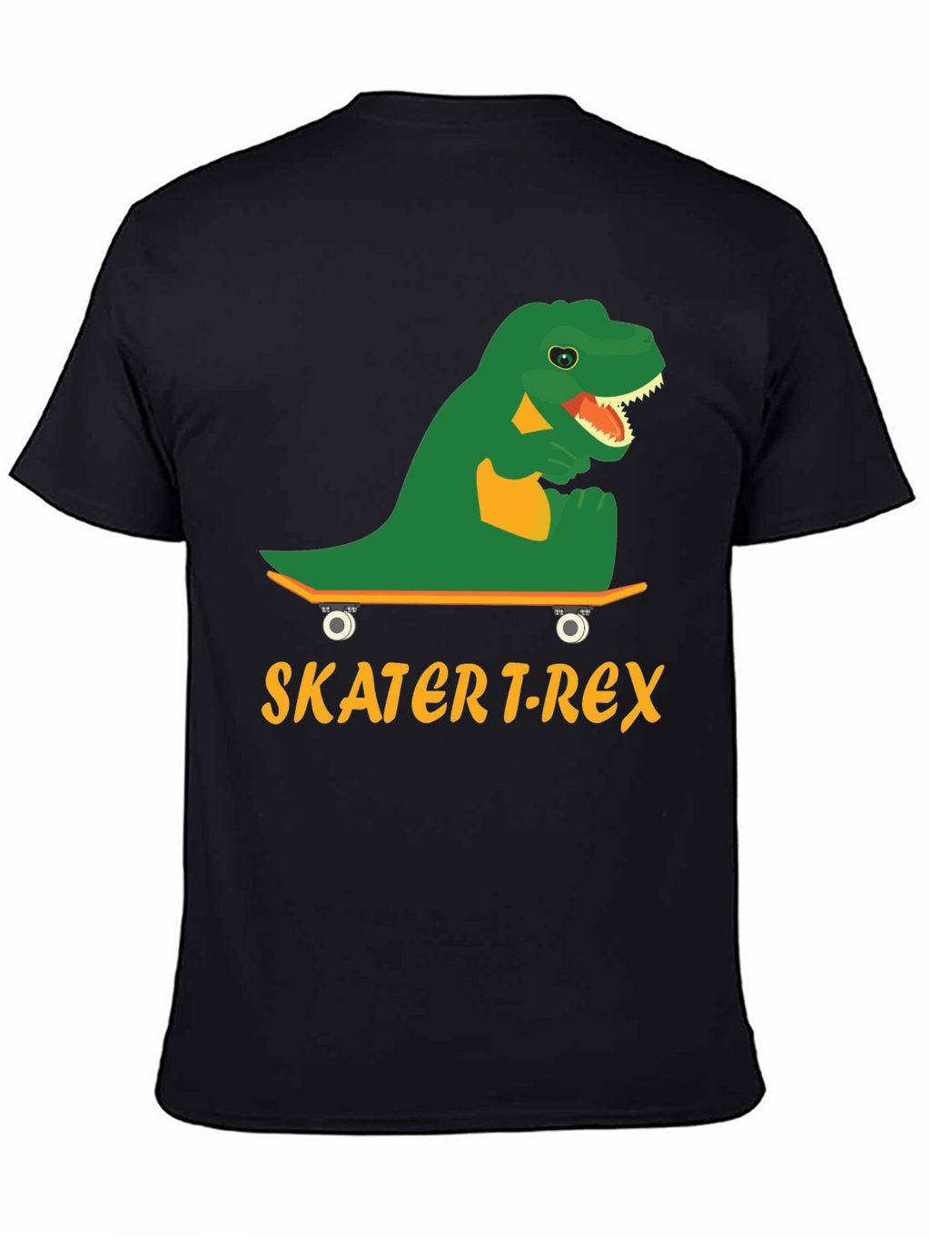 Skater T-Rex Graphic Tee - Cool Dinosaur Skateboard T-Shirt