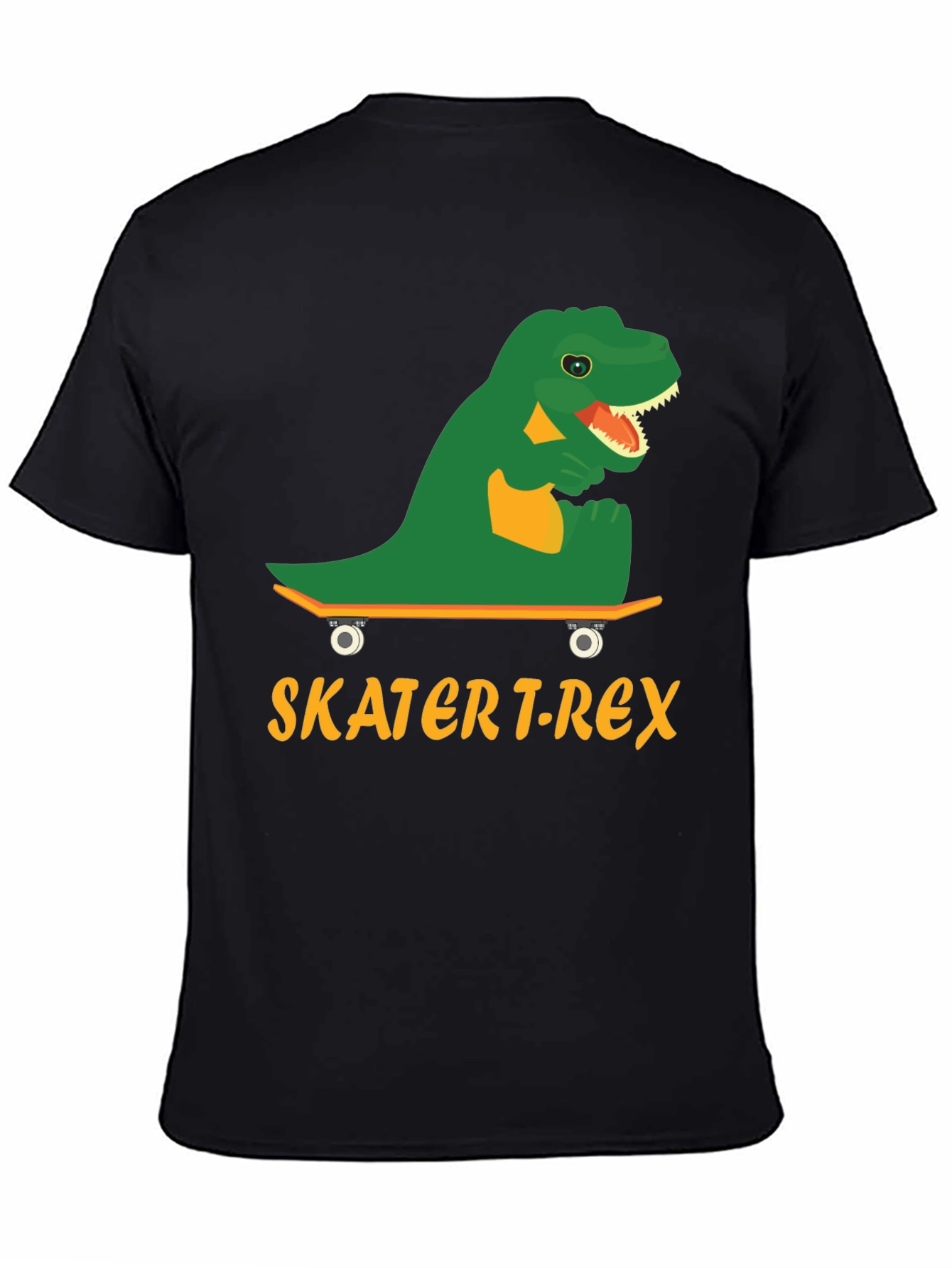 Skater T-Rex Graphic Tee - Cool Dinosaur Skateboard T-Shirt