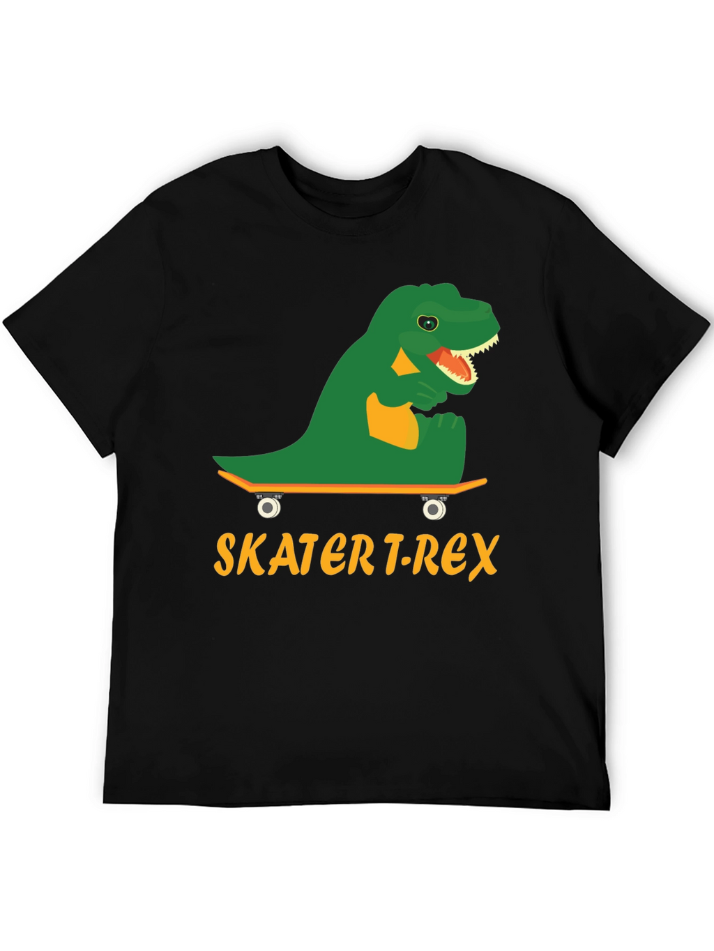 Skater T-Rex Graphic Tee - Cool Dinosaur Skateboard T-Shirt