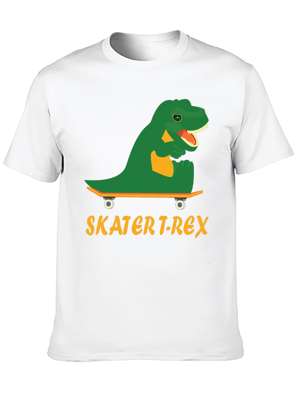 Skater T-Rex Graphic Tee - Cool Dinosaur Skateboard T-Shirt